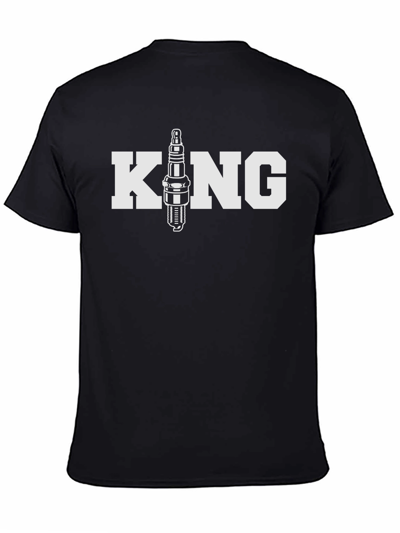 King Spark Plug T-Shirt - Automotive Mechanic Apparel