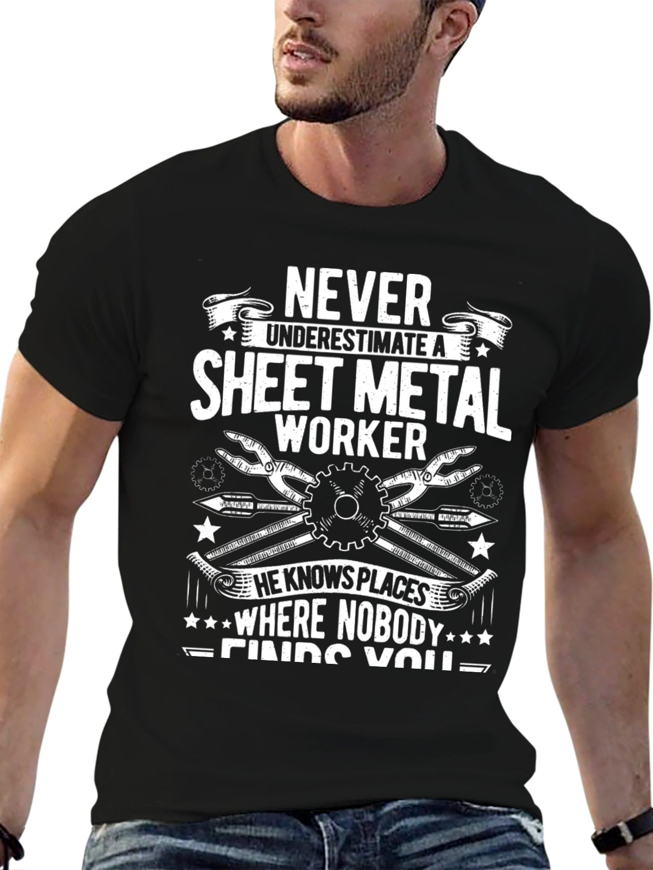 Sheet Metal Worker T-Shirt: Never Underestimate