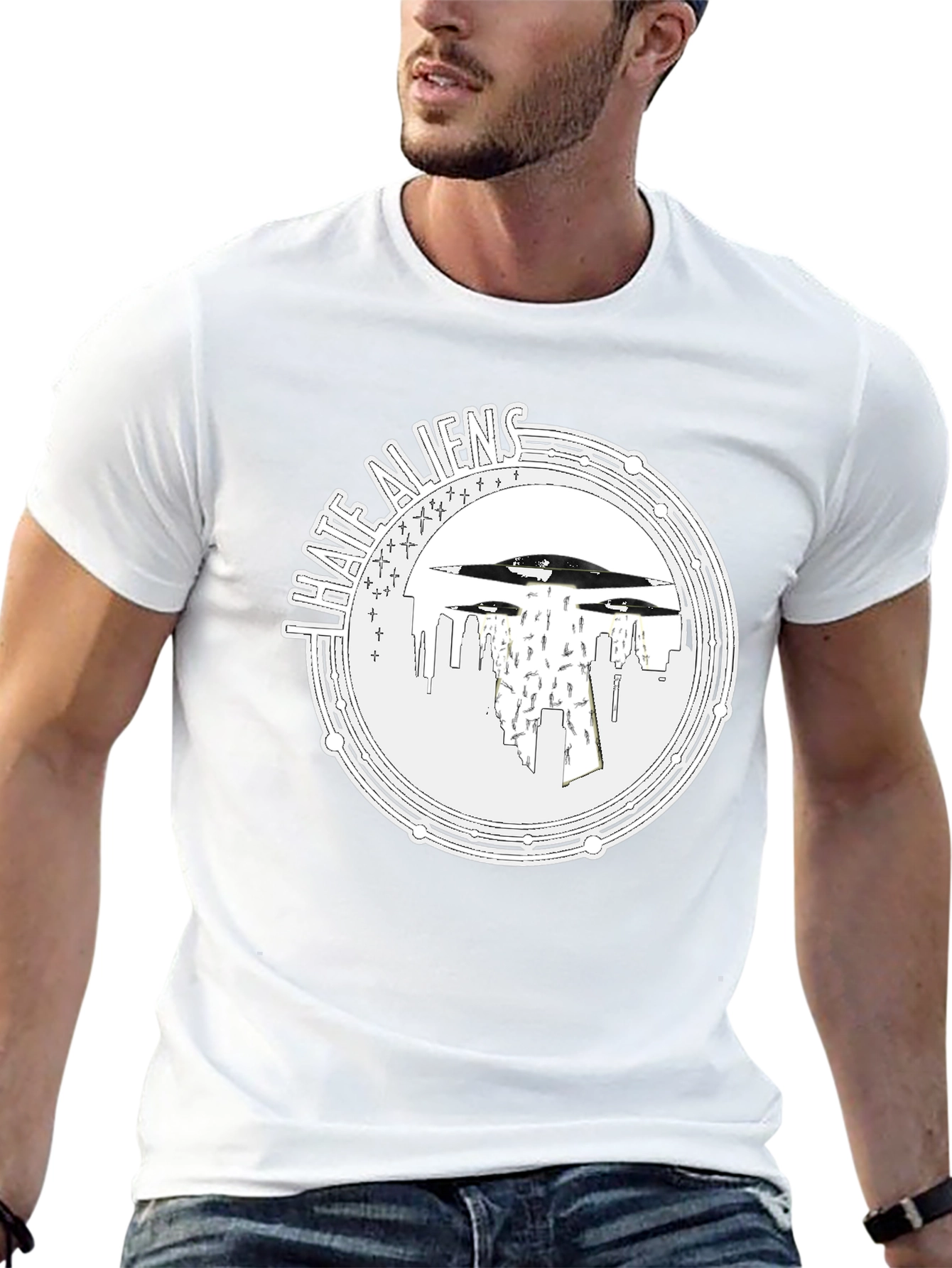 I Hate Aliens UFO T-Shirt