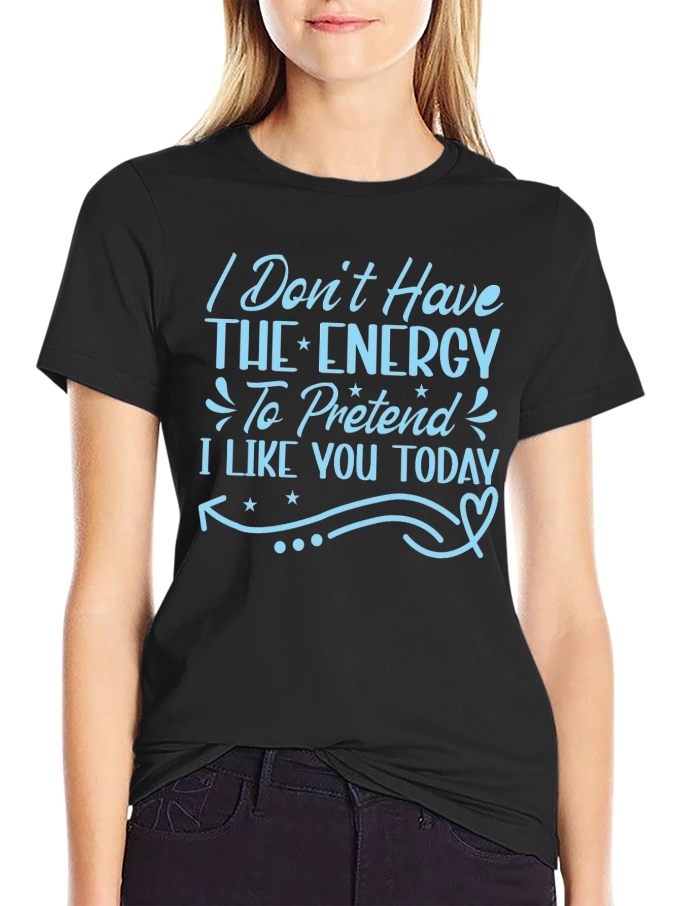 Funny I Dont Have The Energy Graphic T-Shirt