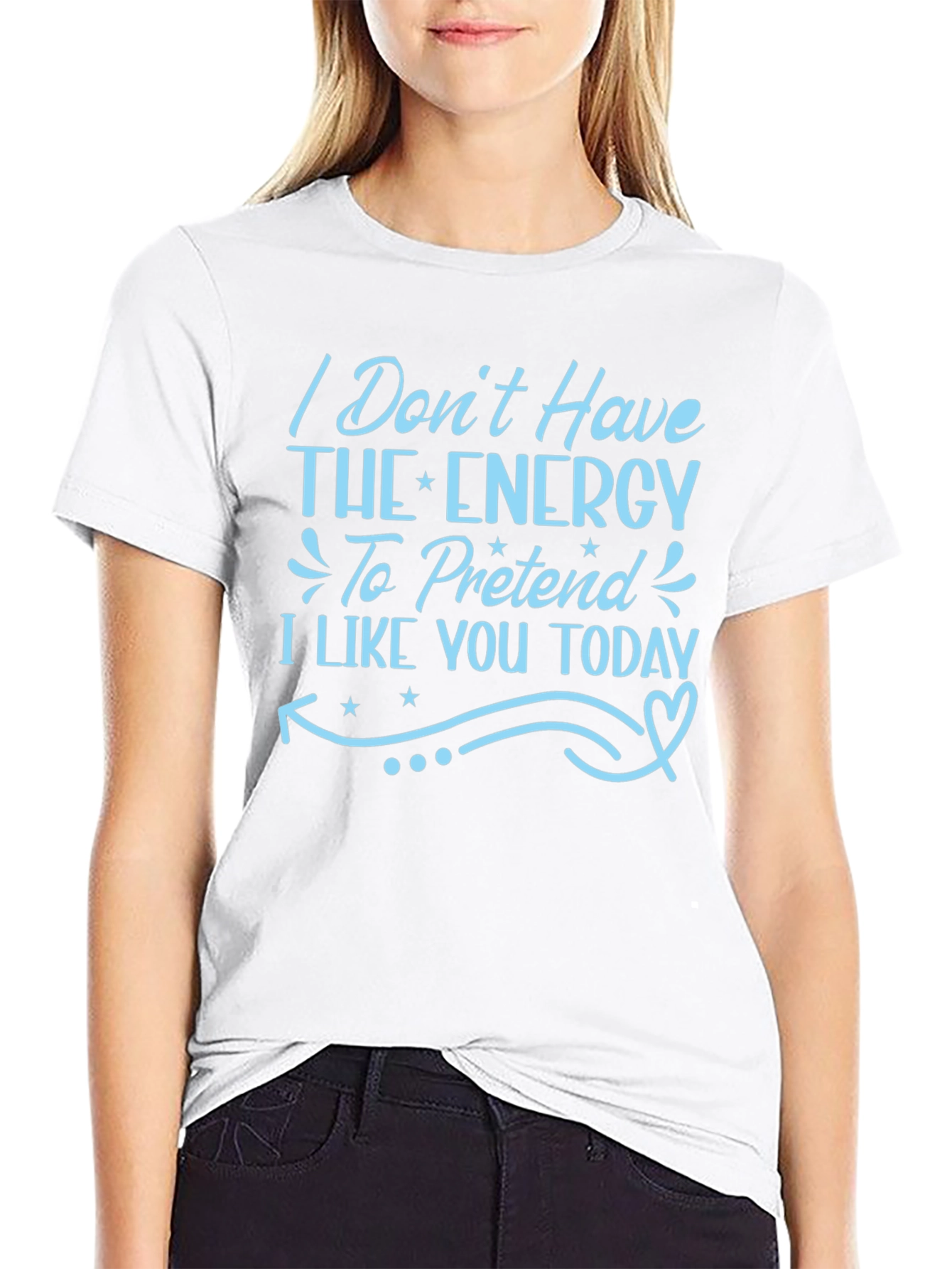 Funny I Dont Have The Energy Graphic T-Shirt