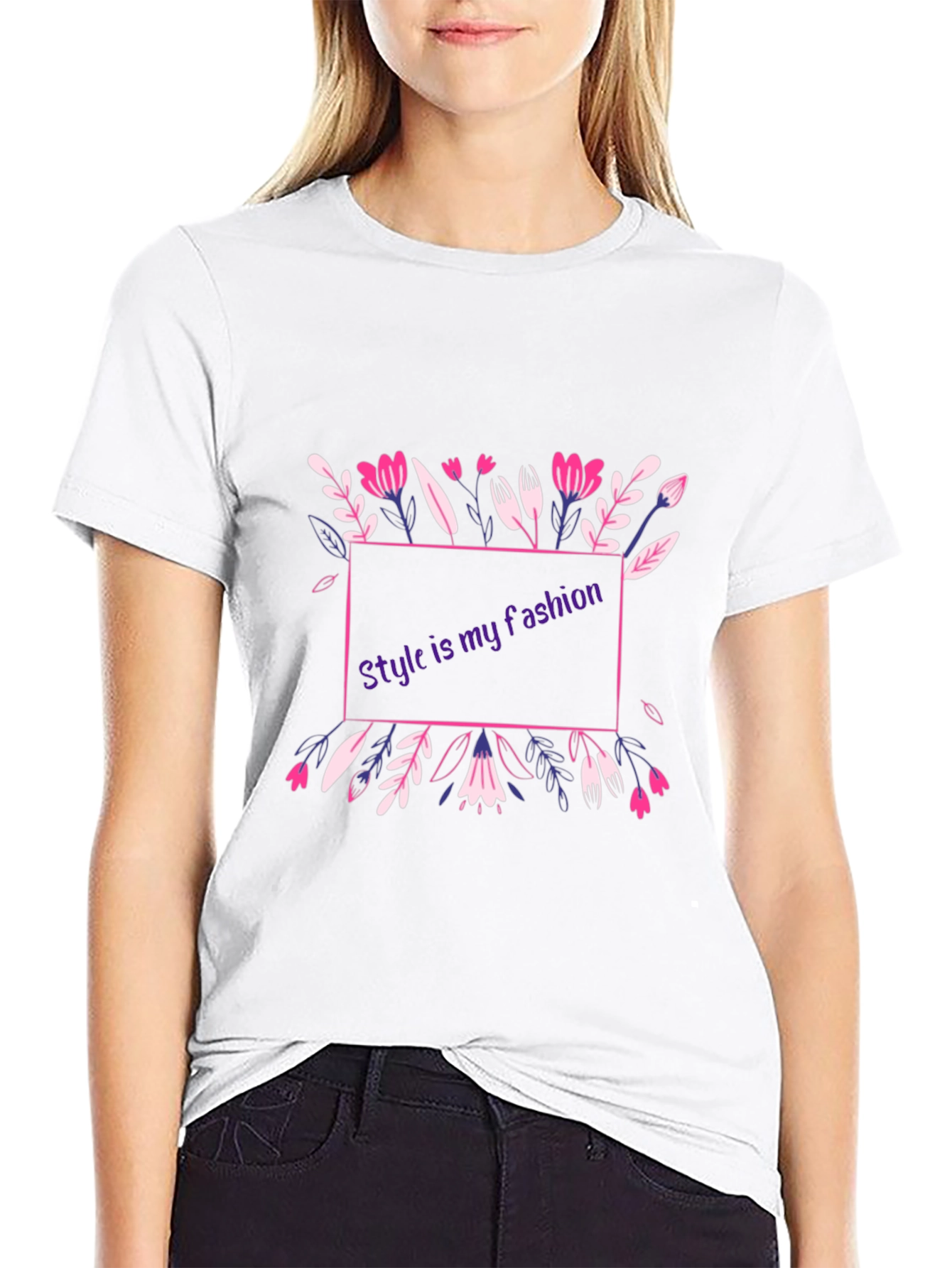 Stylish Floral Graphic Tee - Mens Fashion