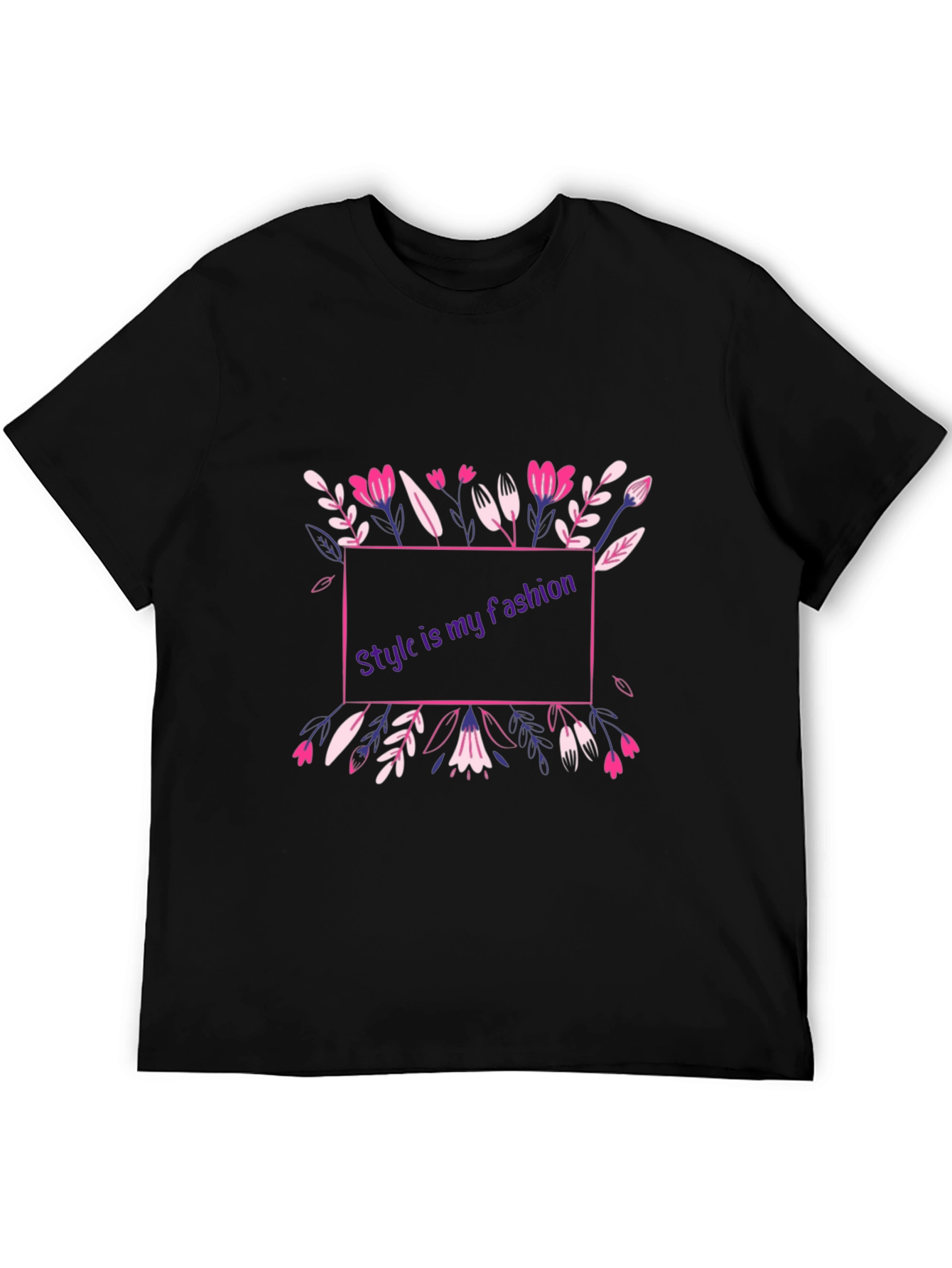 Stylish Floral Graphic Tee - Mens Fashion