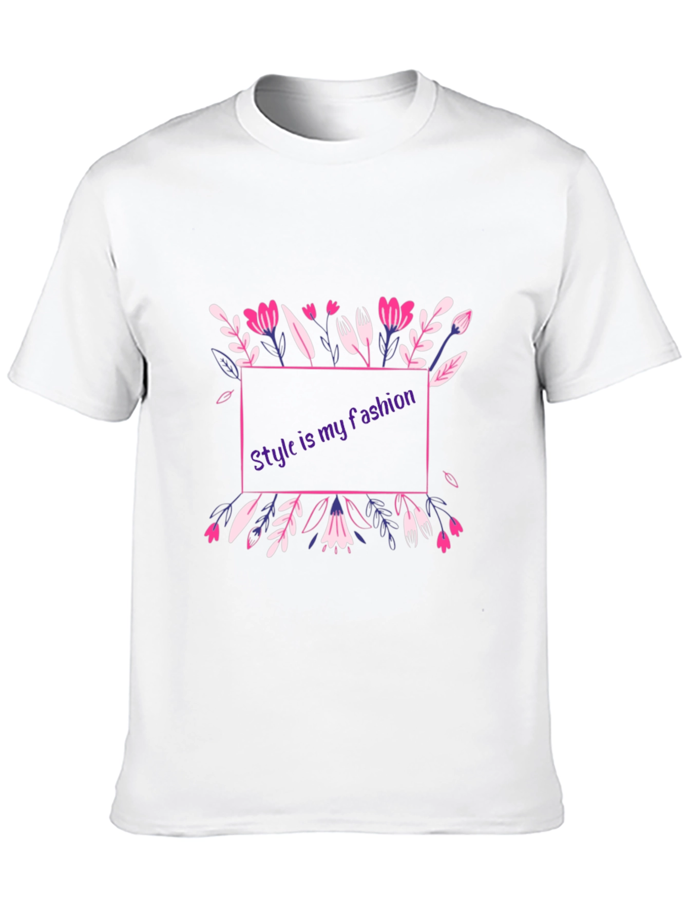 Stylish Floral Graphic Tee - Mens Fashion