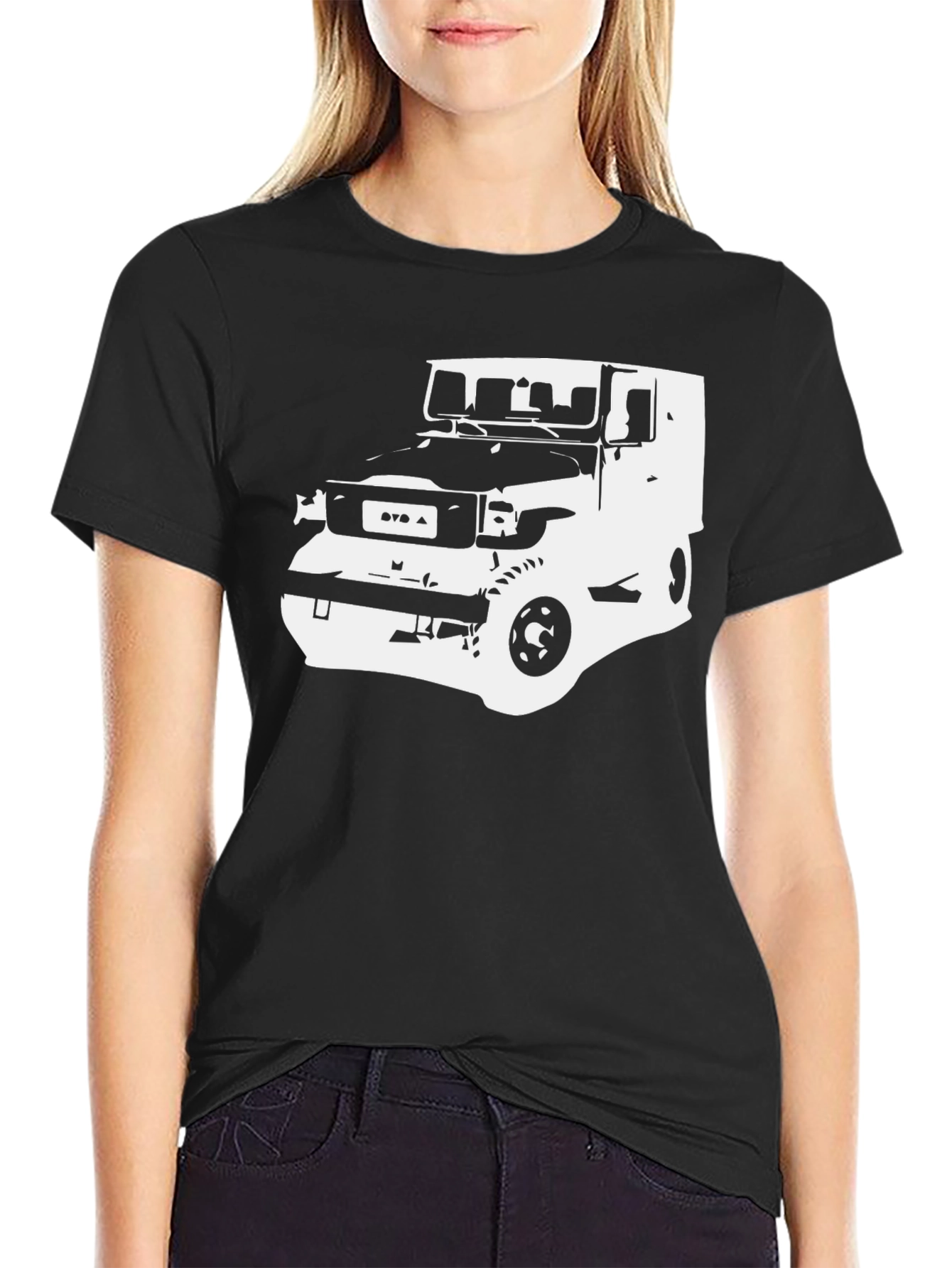 Black Truck Graphic Tee - Casual Style