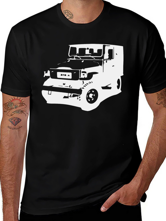 Black Truck Graphic Tee - Casual Style