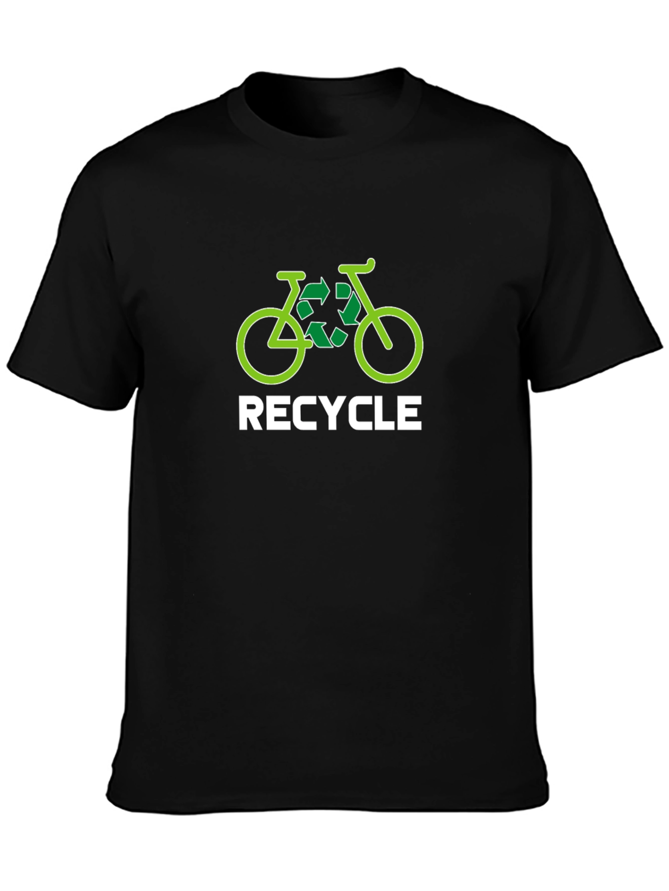Recycle Bicycle Graphic T-Shirt - Eco-Friendly Tee