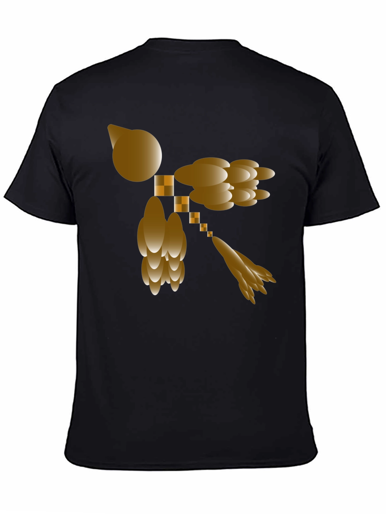 Abstract Design Black T-Shirt