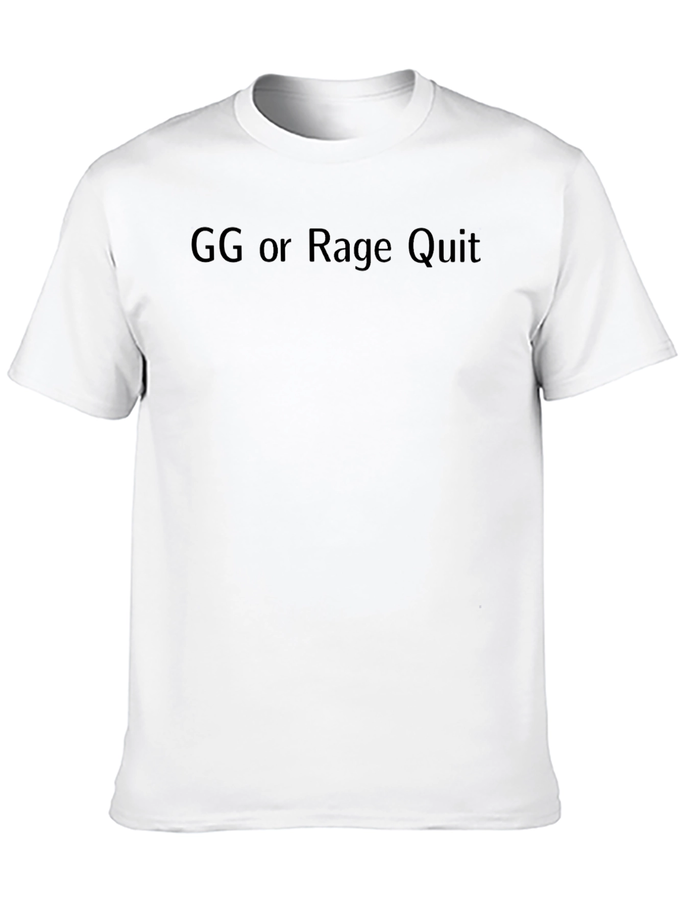 GG or Rage Quit Black T-Shirt