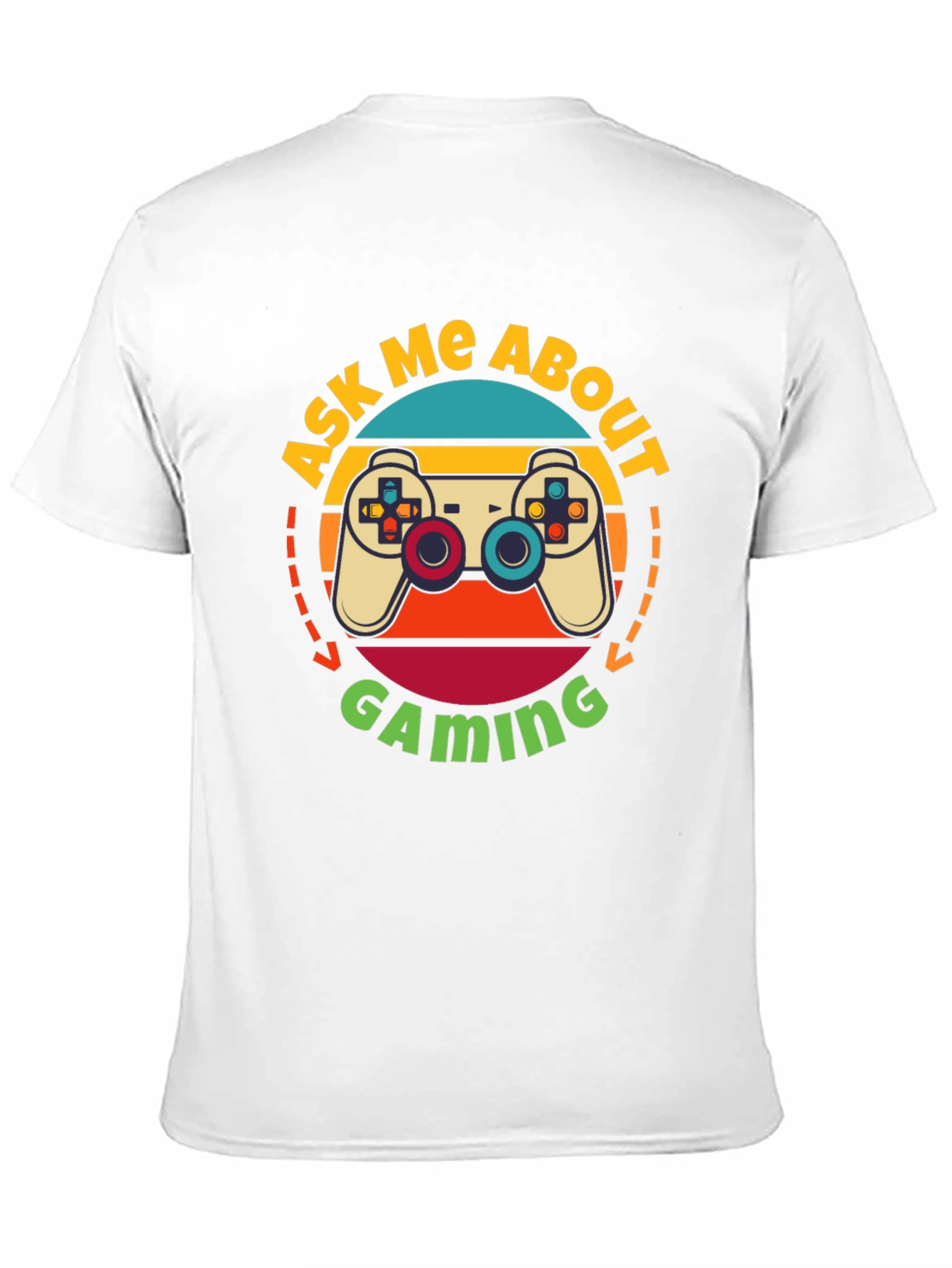 Ask Me About Gaming T-Shirt - Retro Gamer Tee