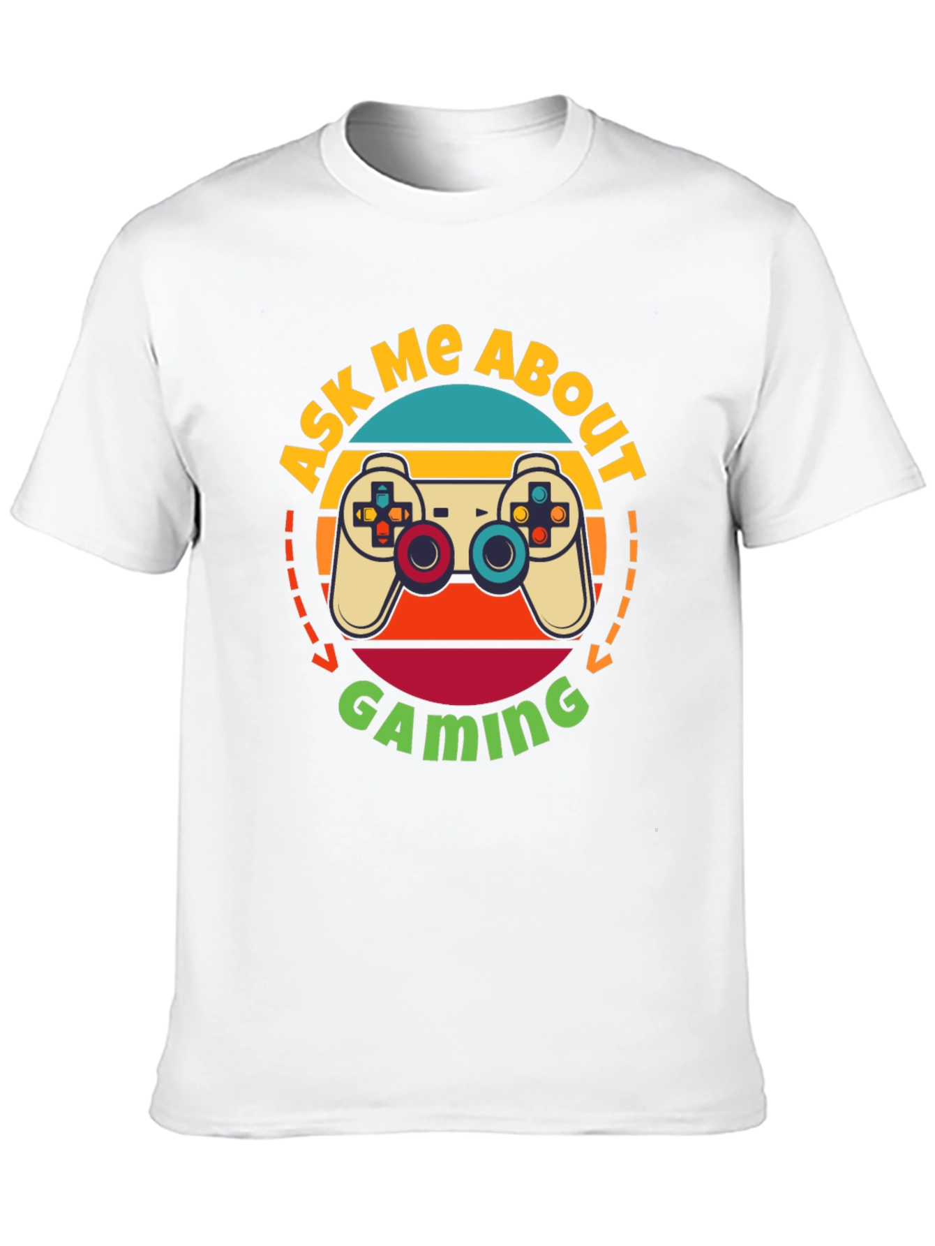 Ask Me About Gaming T-Shirt - Retro Gamer Tee