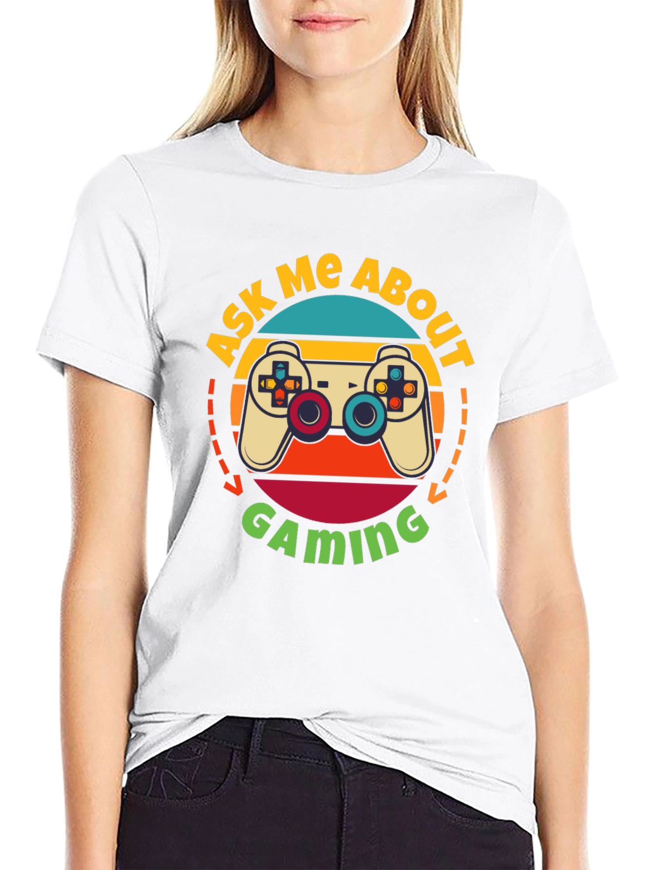 Ask Me About Gaming T-Shirt - Retro Gamer Tee