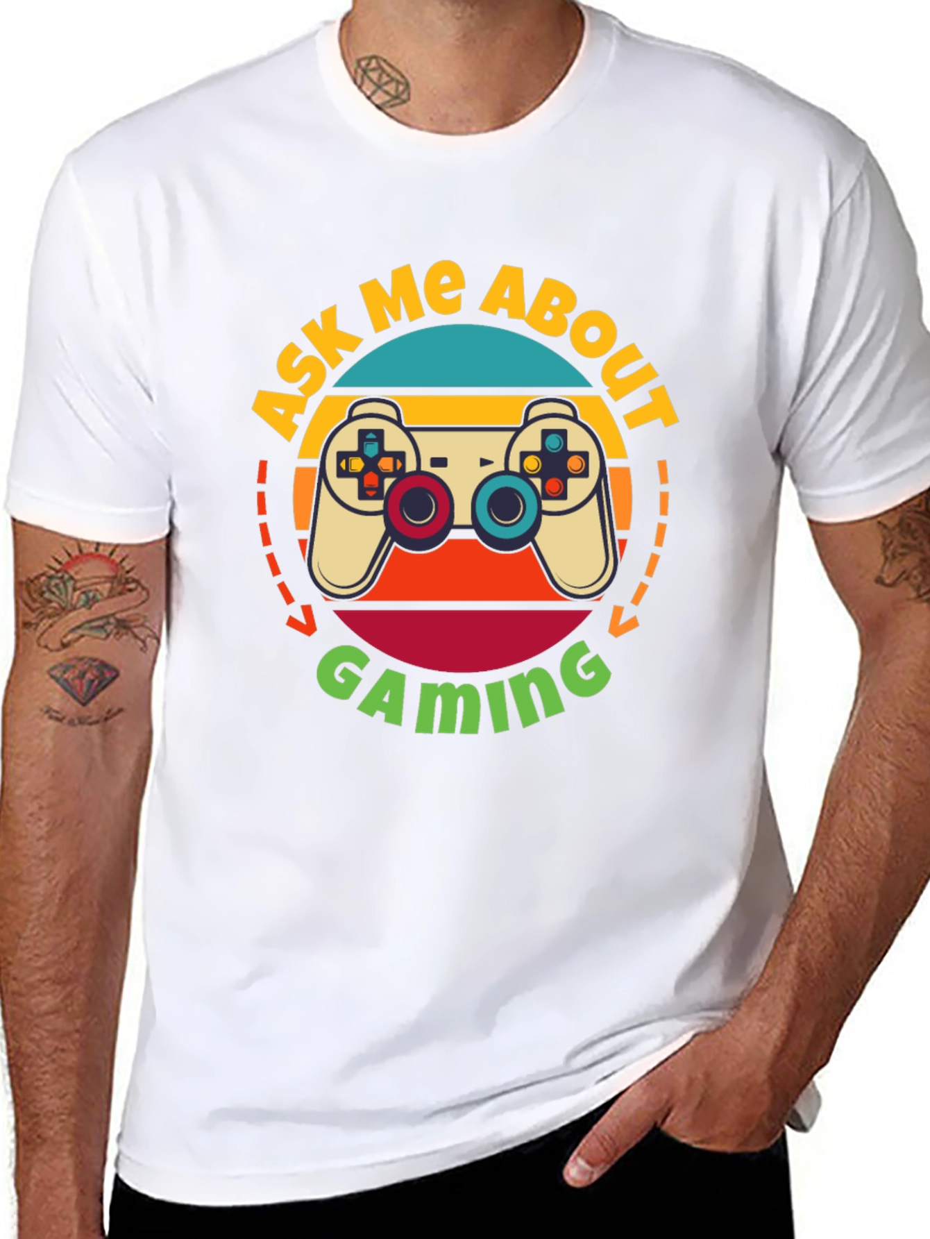 Ask Me About Gaming T-Shirt - Retro Gamer Tee