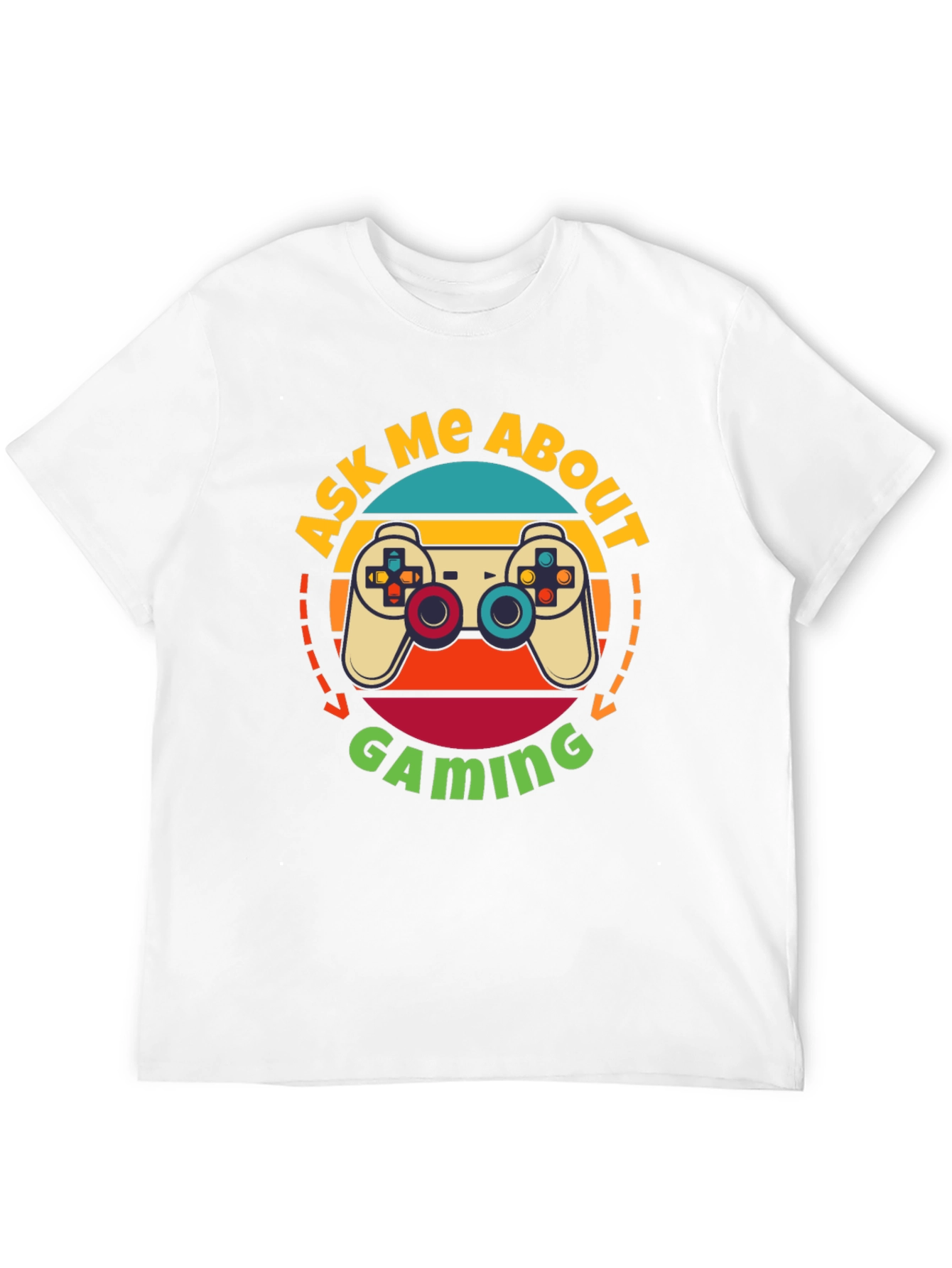 Ask Me About Gaming T-Shirt - Retro Gamer Tee