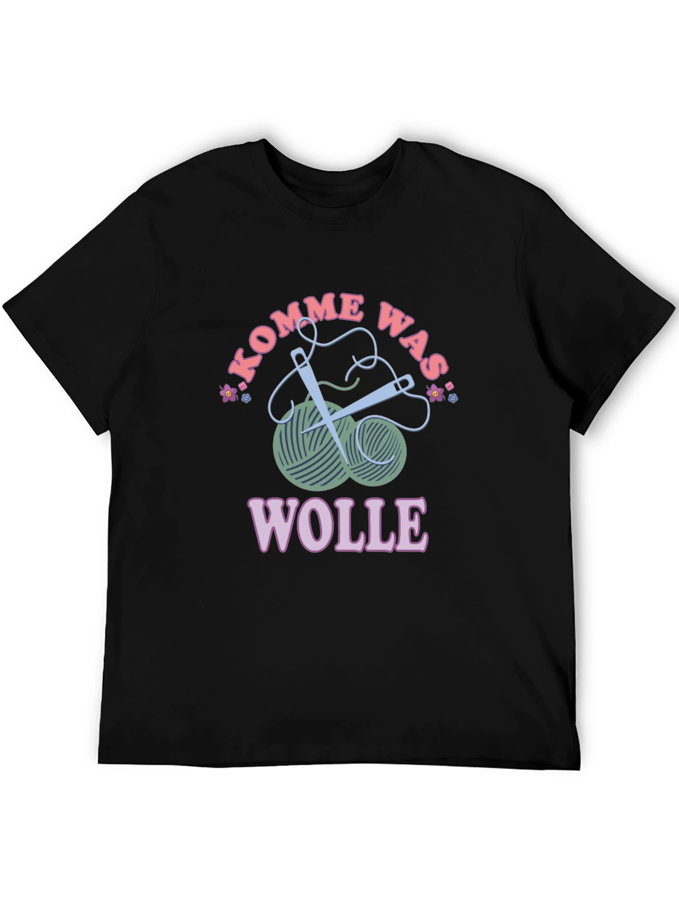 Kommen Was Wolle T-Shirt - Knitting Love