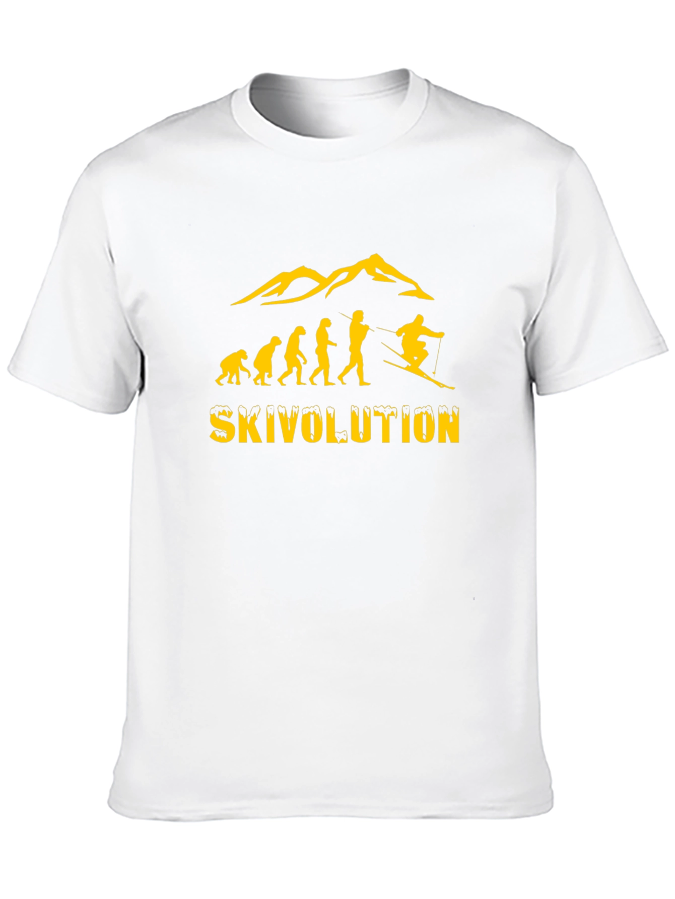 Ski Evolution Graphic Tee -  Mens Black T-Shirt