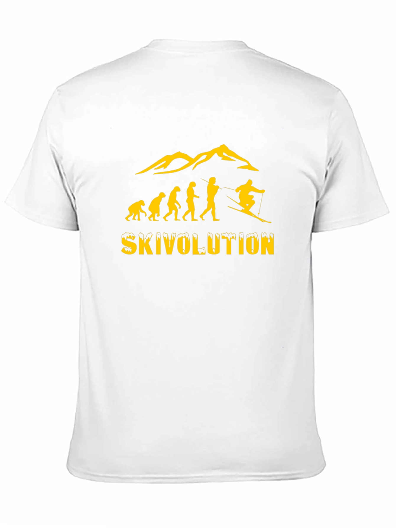 Ski Evolution Graphic Tee -  Mens Black T-Shirt