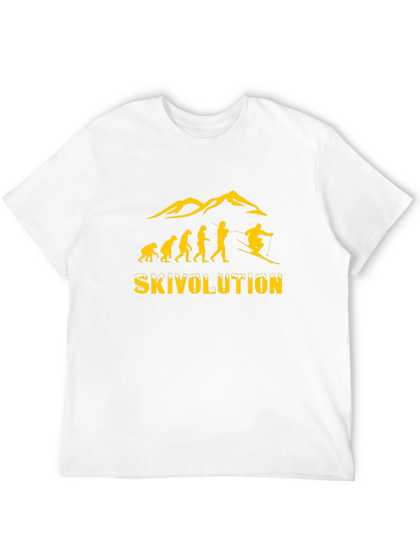 Ski Evolution Graphic Tee -  Mens Black T-Shirt