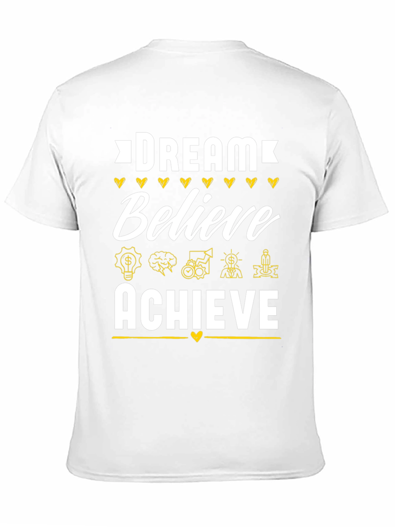 Dream Believe Achieve Black T-Shirt