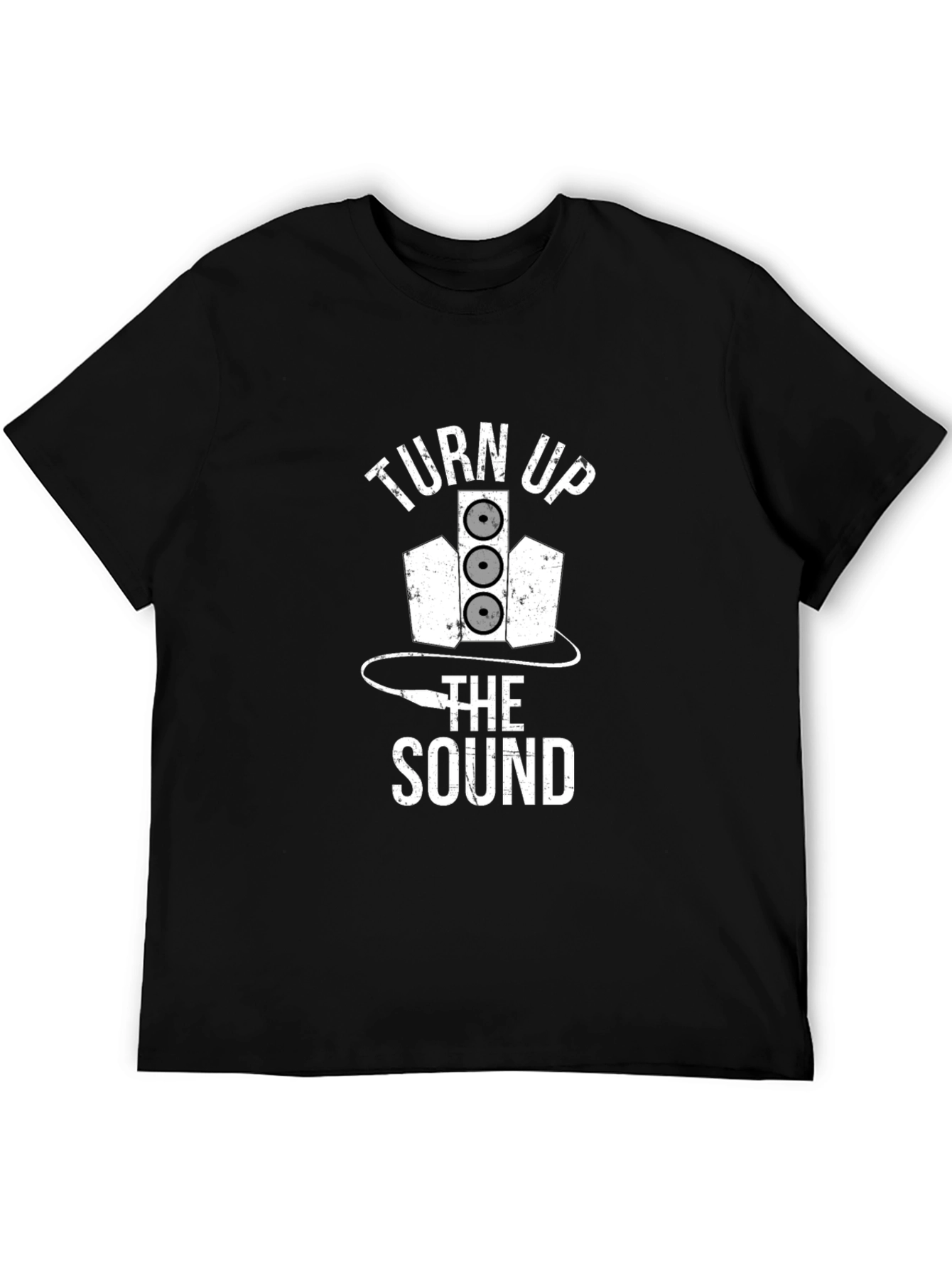 Turn Up the Sound Black T-Shirt