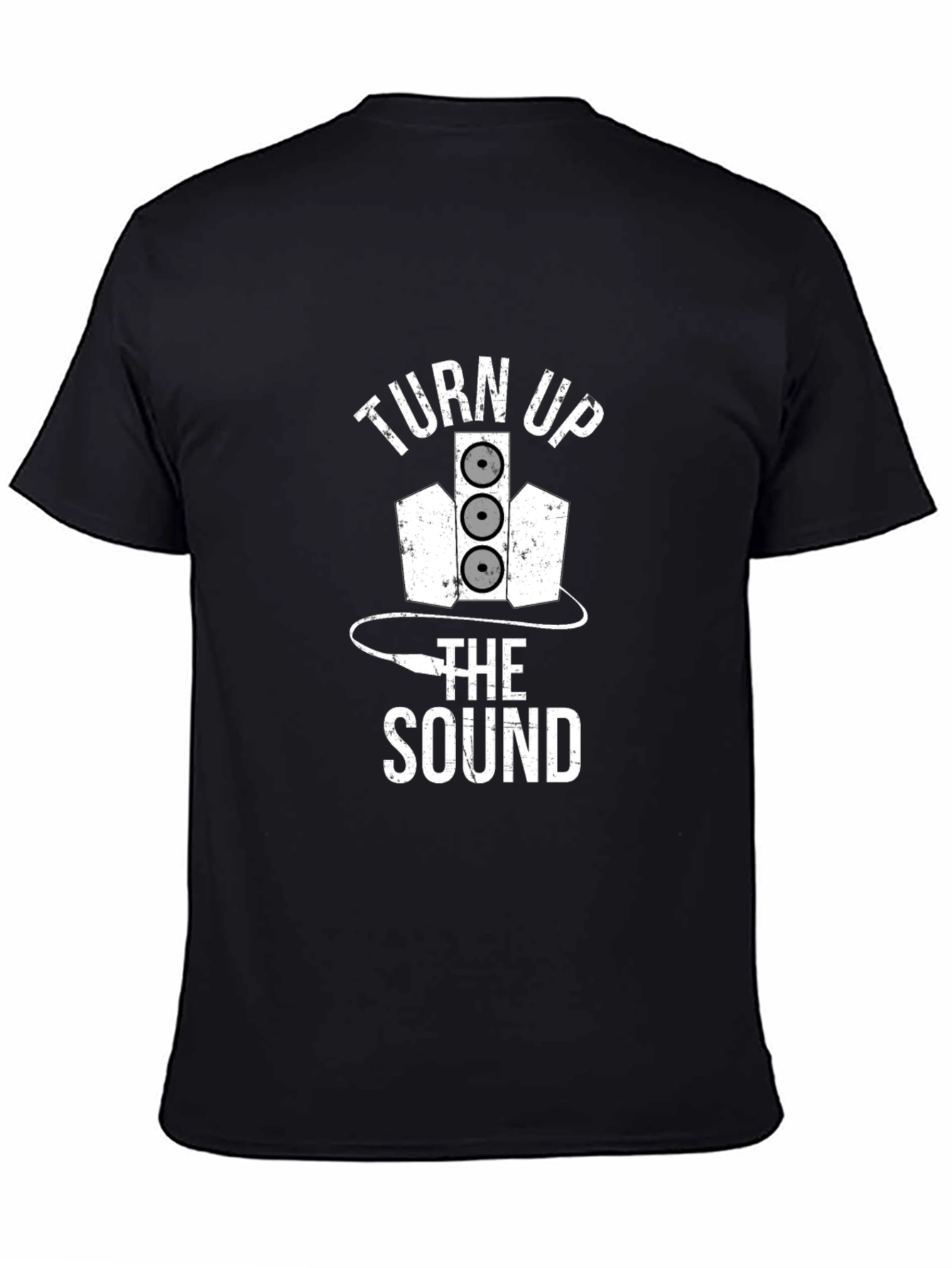 Turn Up the Sound Black T-Shirt