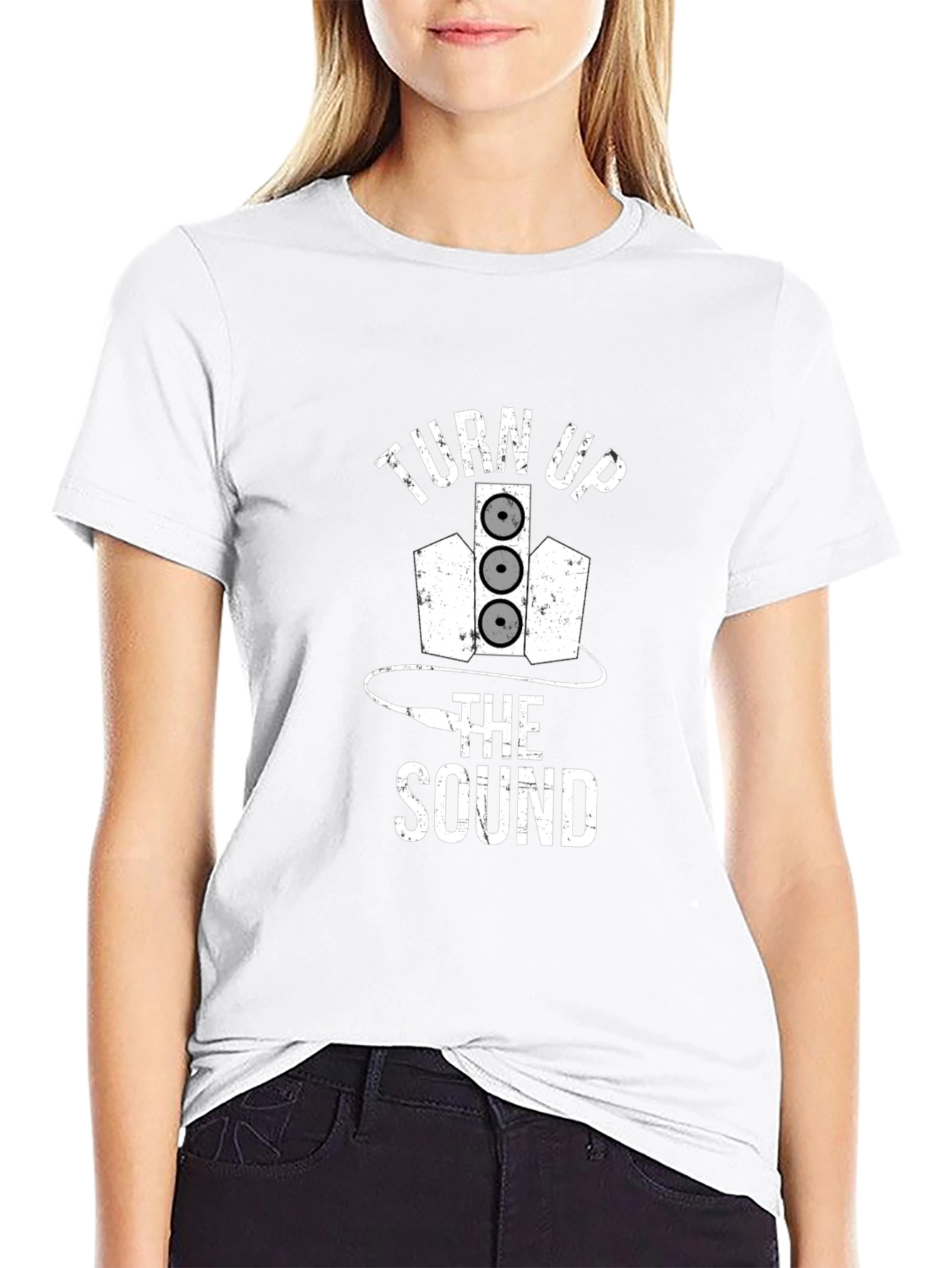 Turn Up the Sound Black T-Shirt