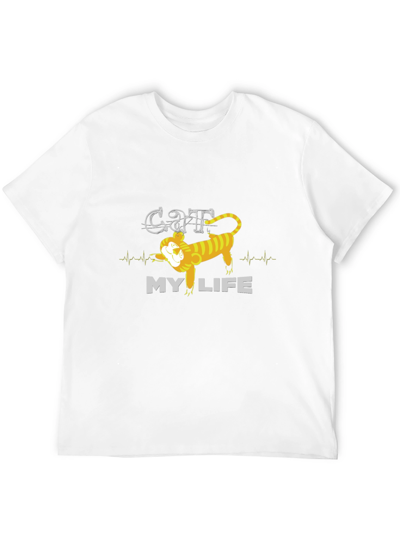 Cat My Life Graphic Tee - Mens Black T-Shirt