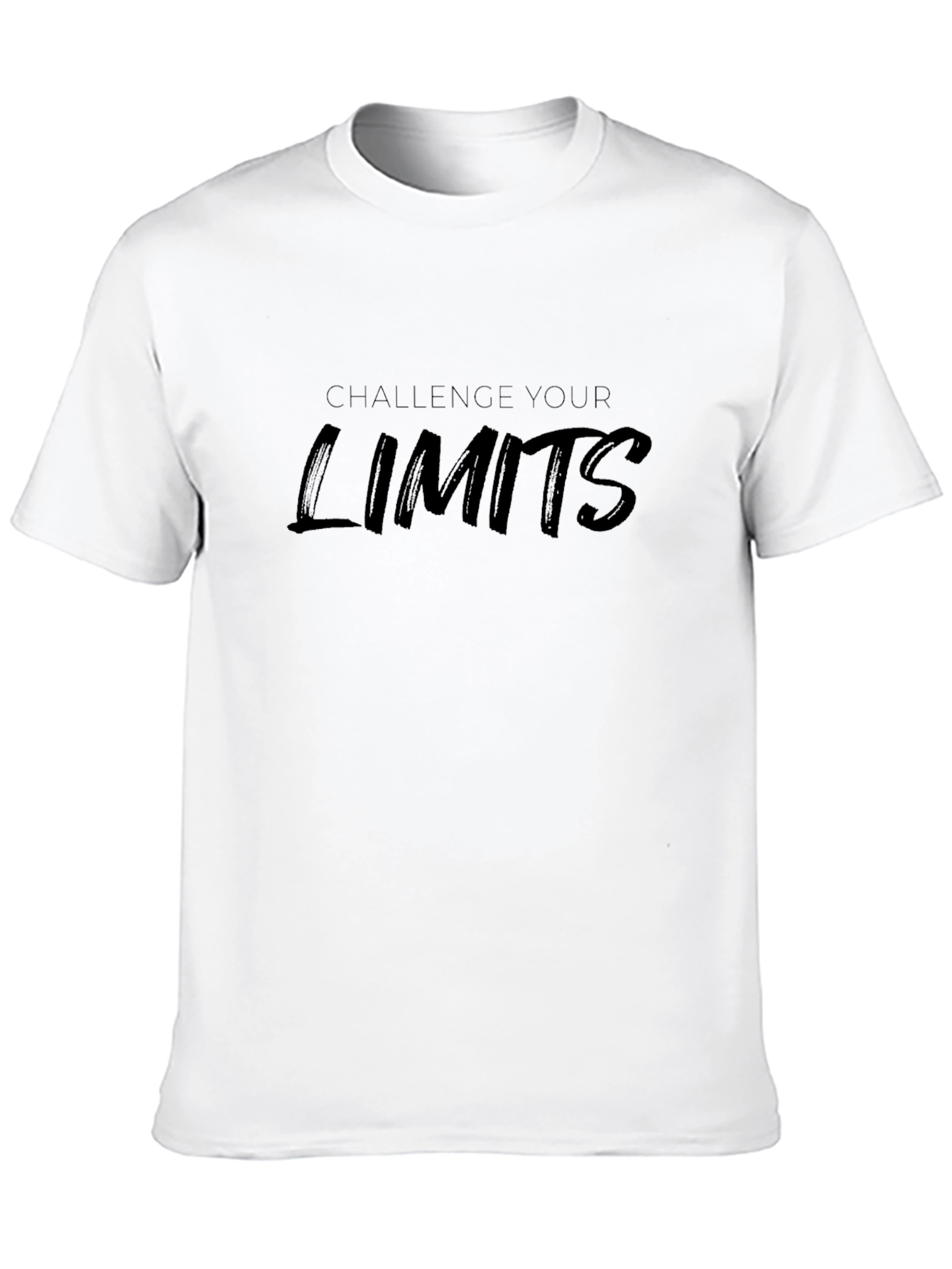 Challenge Your Limits Black Graphic Tee
