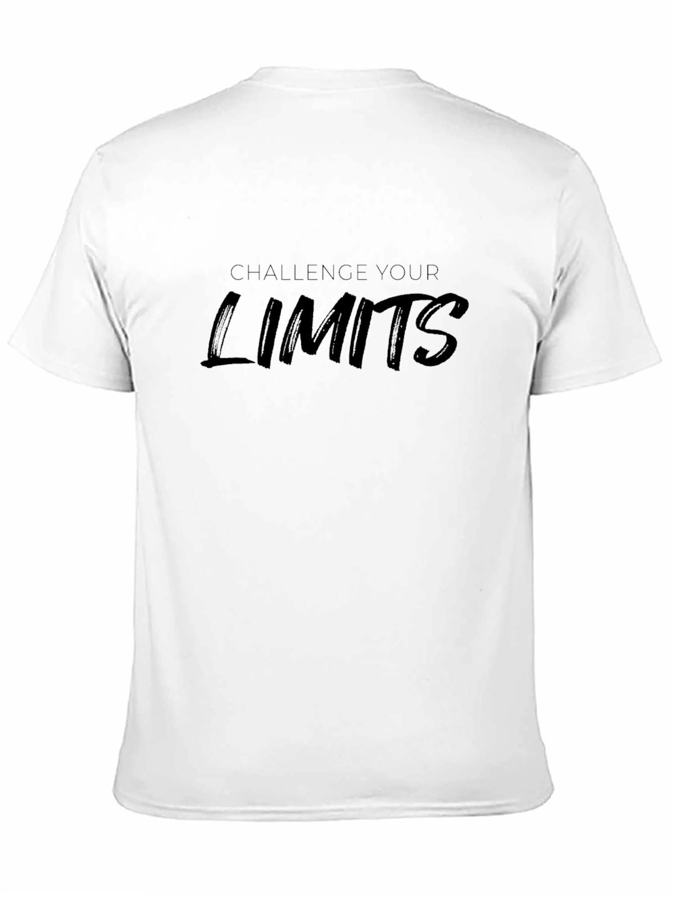 Challenge Your Limits Black Graphic Tee