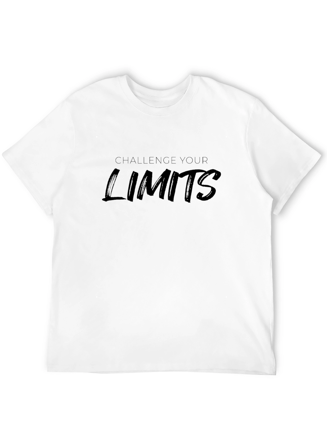 Challenge Your Limits Black Graphic Tee