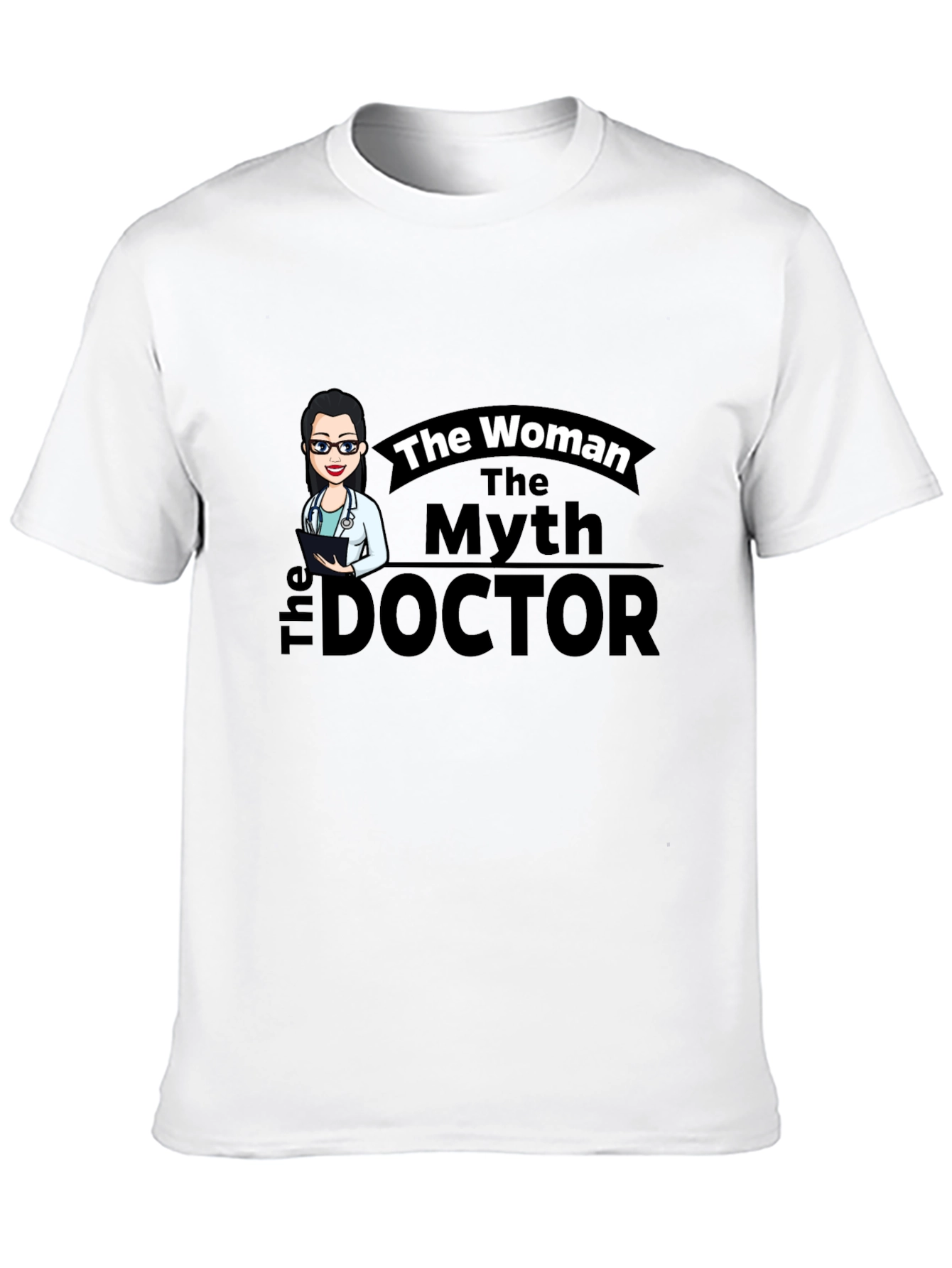 The Woman The Myth The Doctor Black T-Shirt