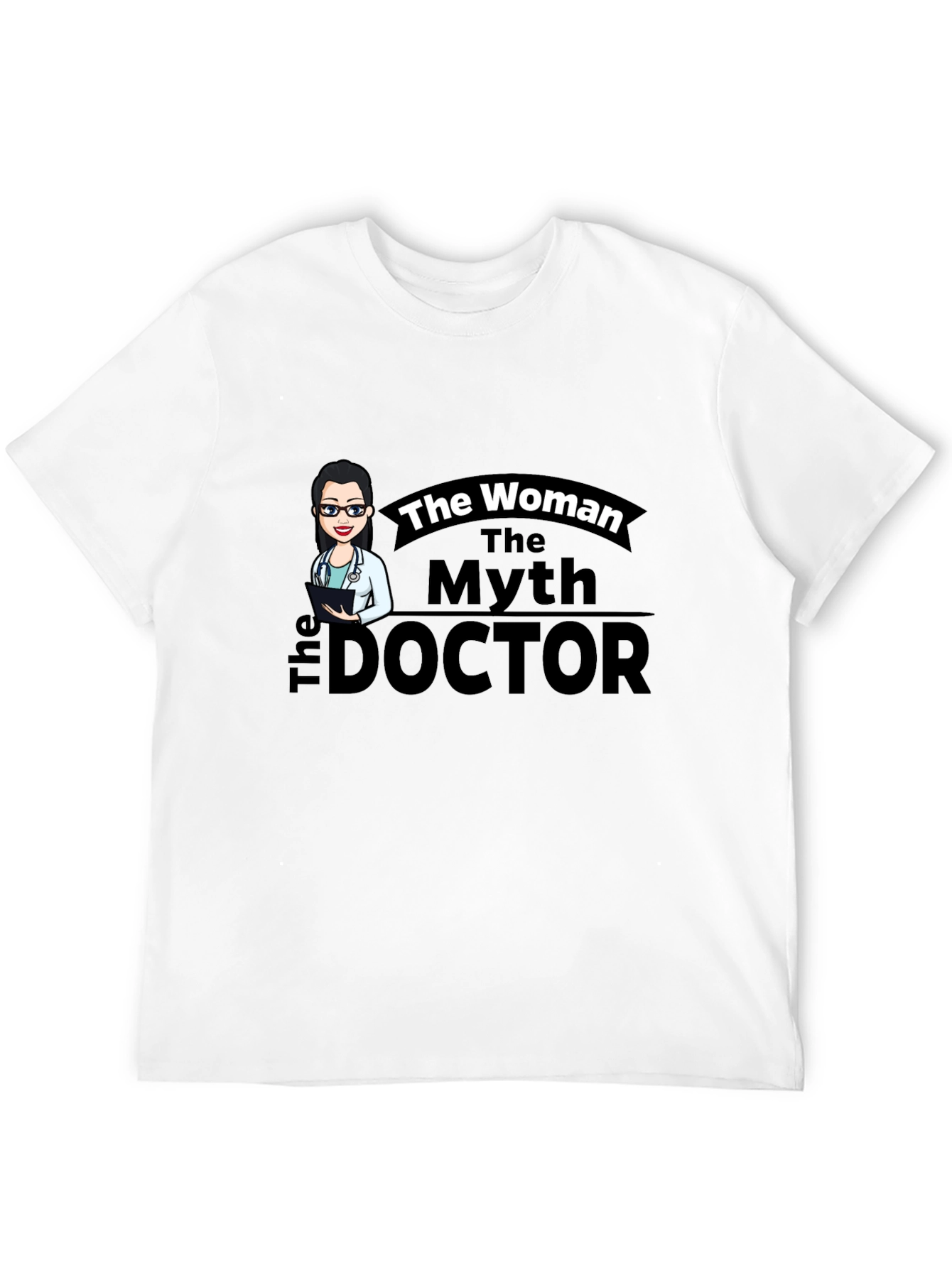 The Woman The Myth The Doctor Black T-Shirt