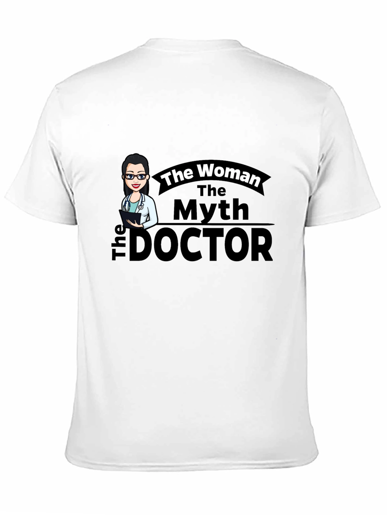 The Woman The Myth The Doctor Black T-Shirt