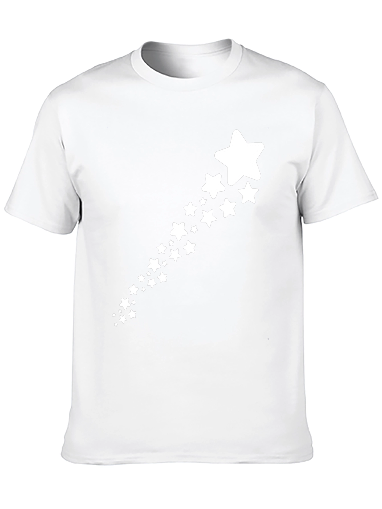 Star Trail Black T-Shirt - Stylish Casual Wear