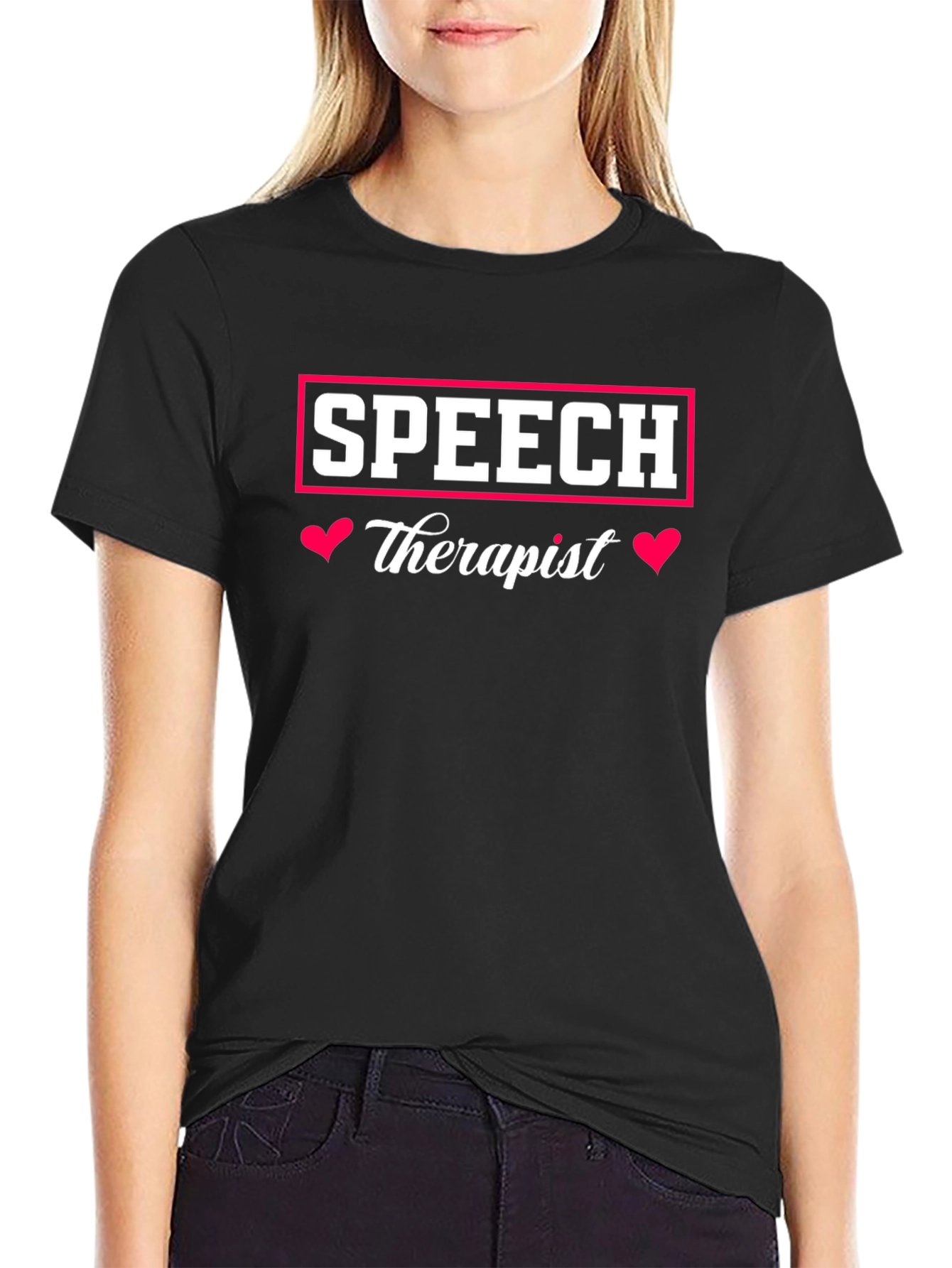 Speech Therapist T-Shirt - Heart Design