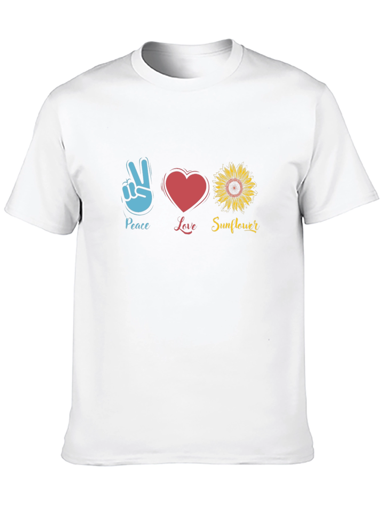 Peace Love Sunflower Graphic Tee