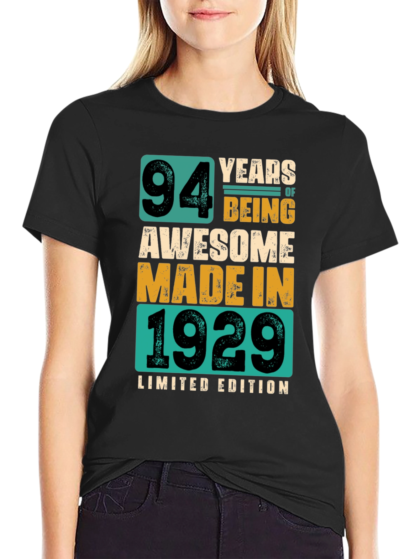 94 Years Awesome Made in 1929 Limited Edition Tee