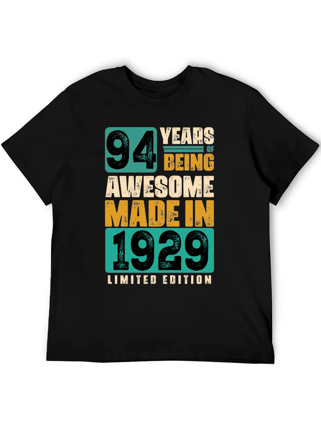 94 Years Awesome Made in 1929 Limited Edition Tee