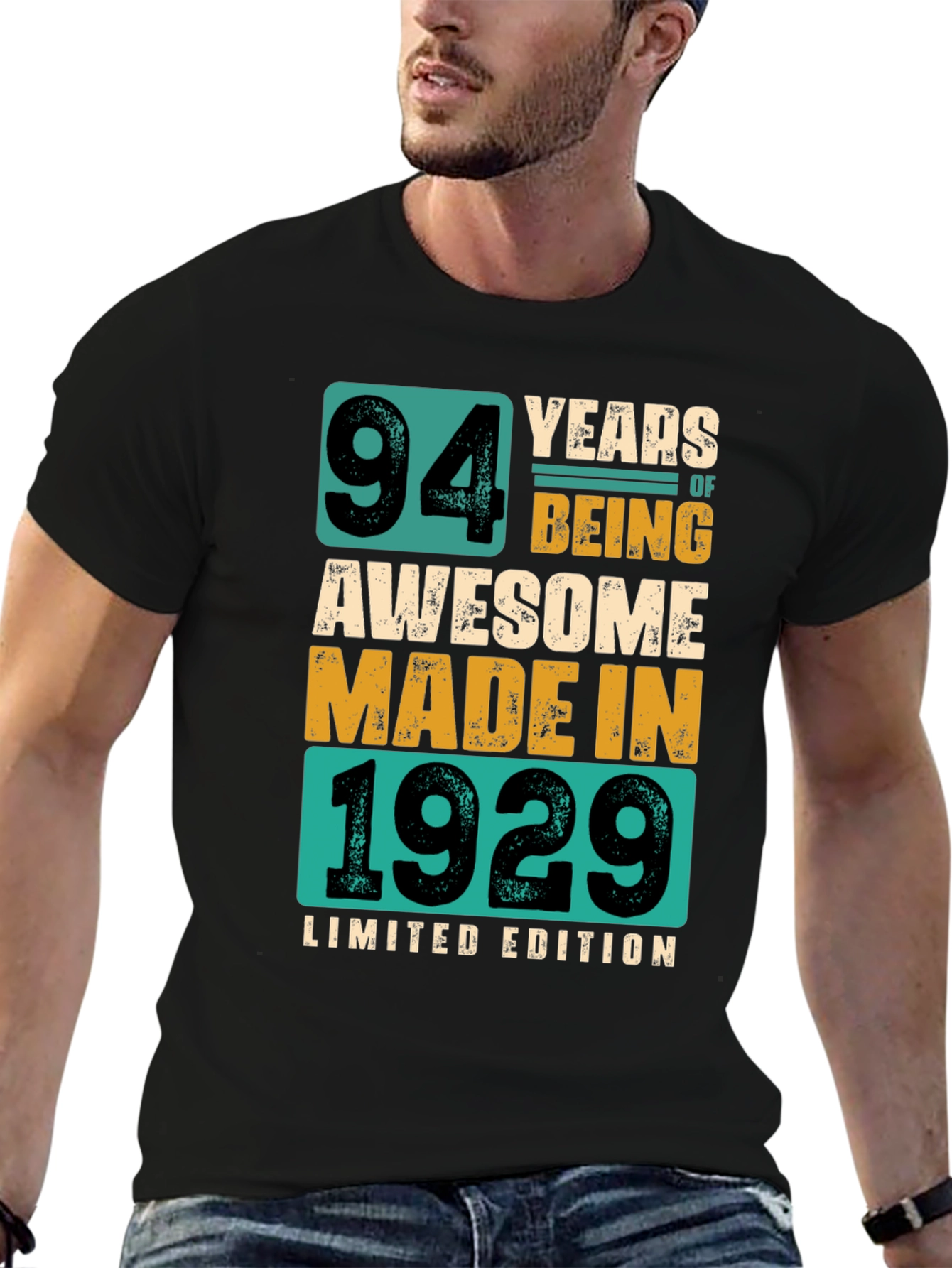 94 Years Awesome Made in 1929 Limited Edition Tee