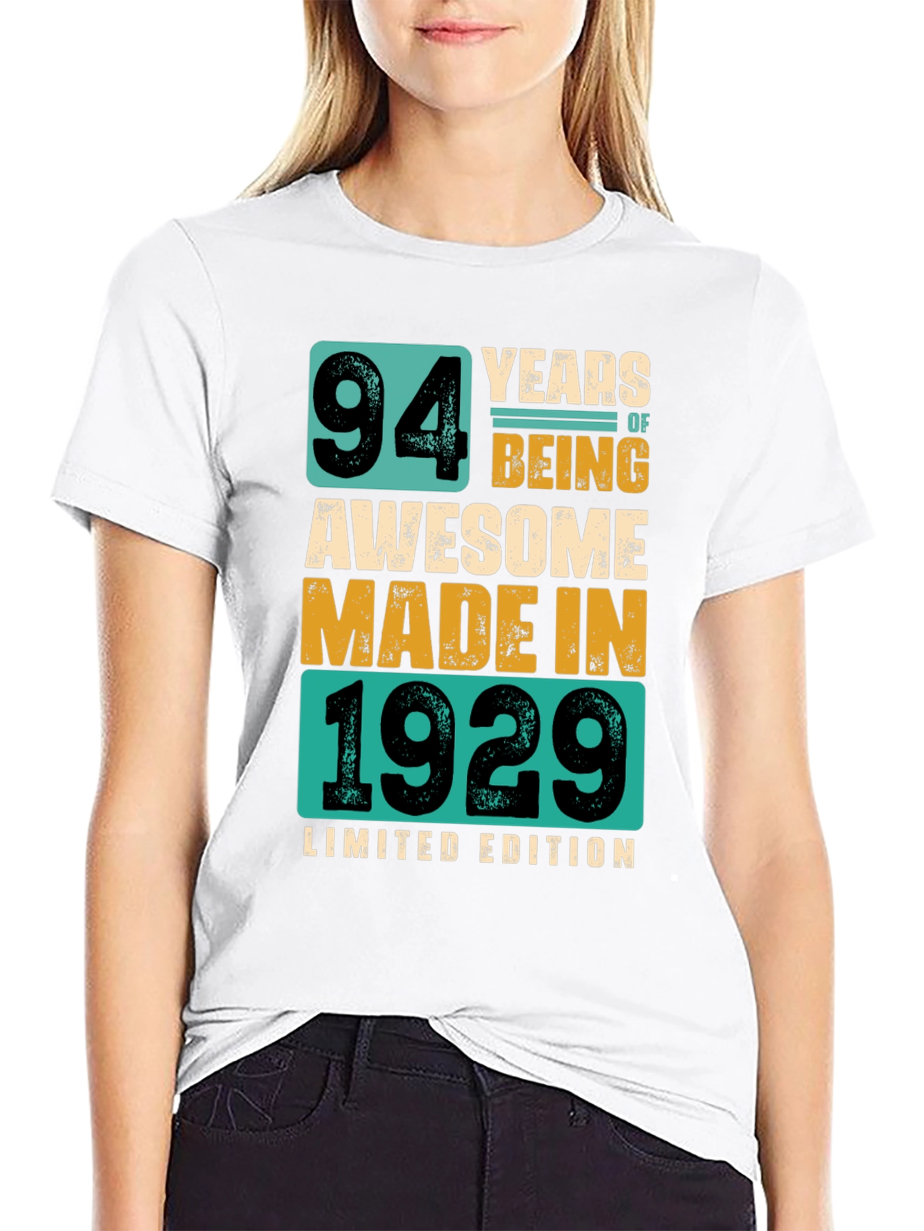 94 Years Awesome Made in 1929 Limited Edition Tee