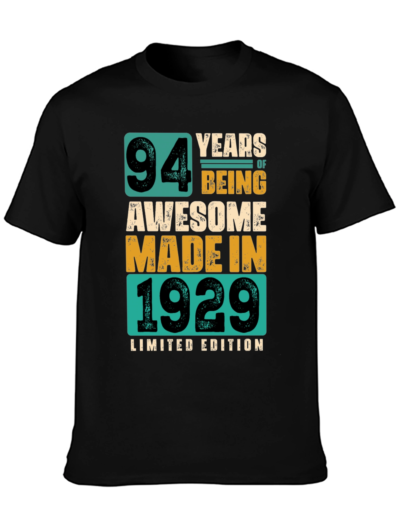 94 Years Awesome Made in 1929 Limited Edition Tee