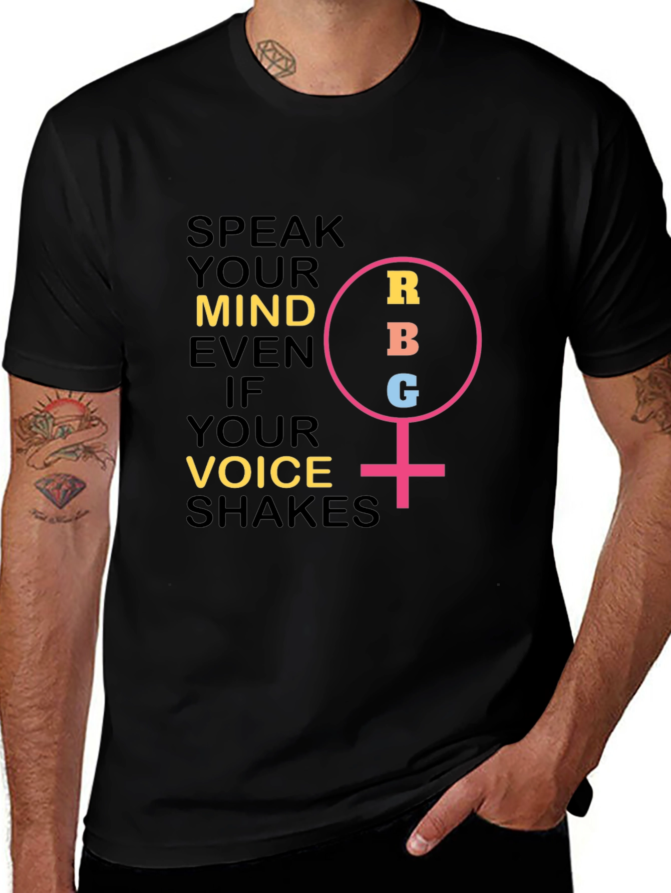 Speak Your Mind Womens T-Shirt - RBG Feminist Icon
