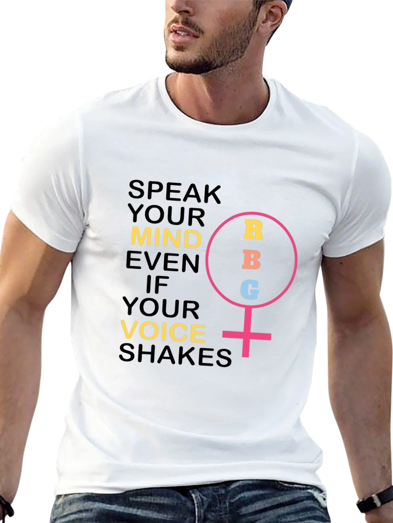 Speak Your Mind Womens T-Shirt - RBG Feminist Icon