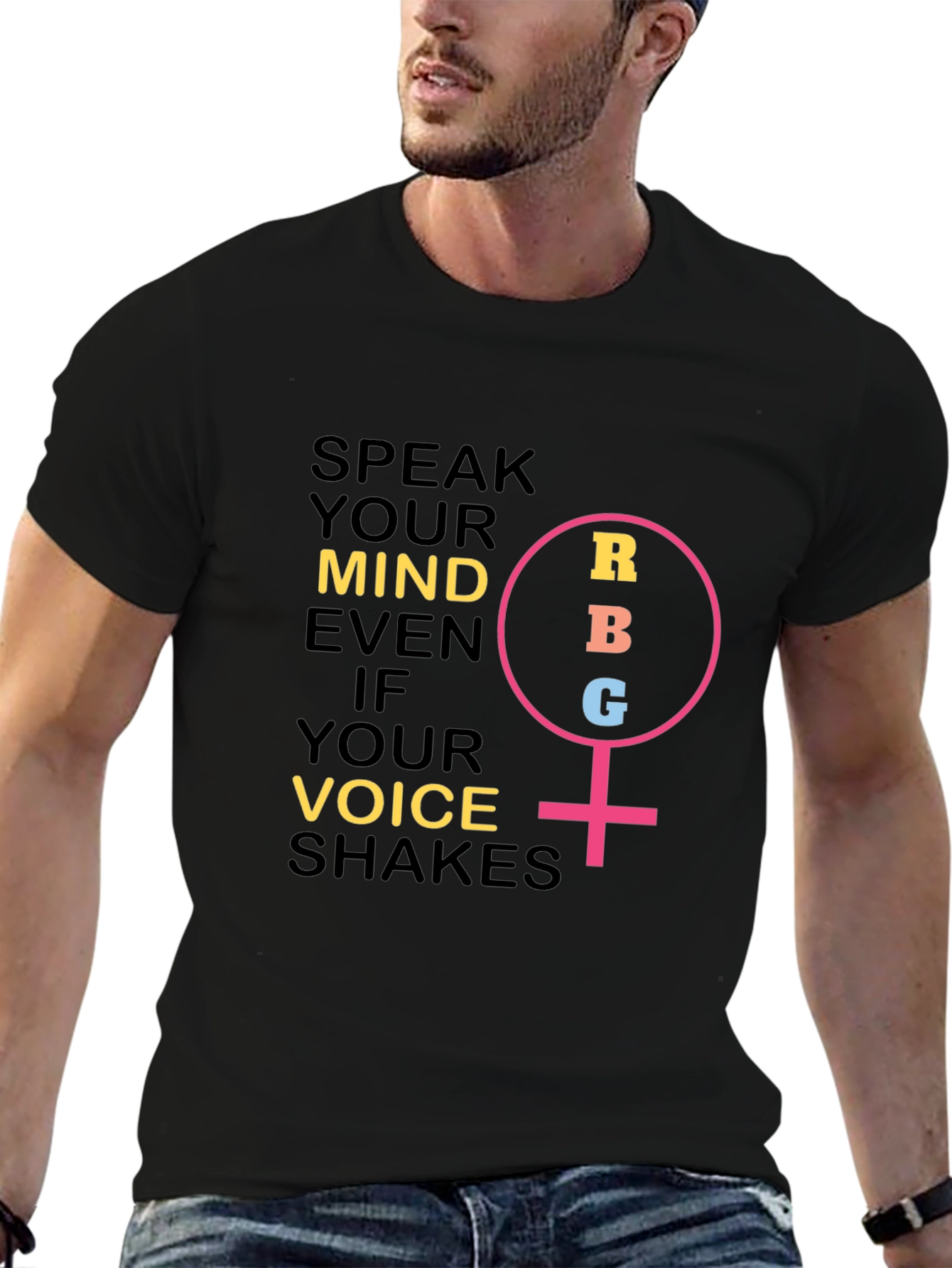 Speak Your Mind Womens T-Shirt - RBG Feminist Icon