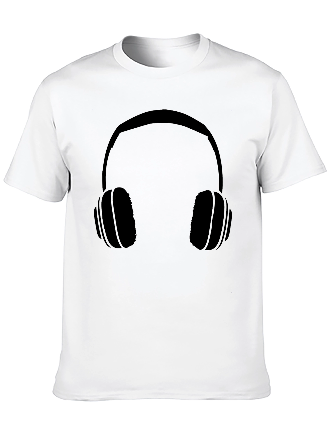 Headphone Graphic Tee - Cool Black Shirt