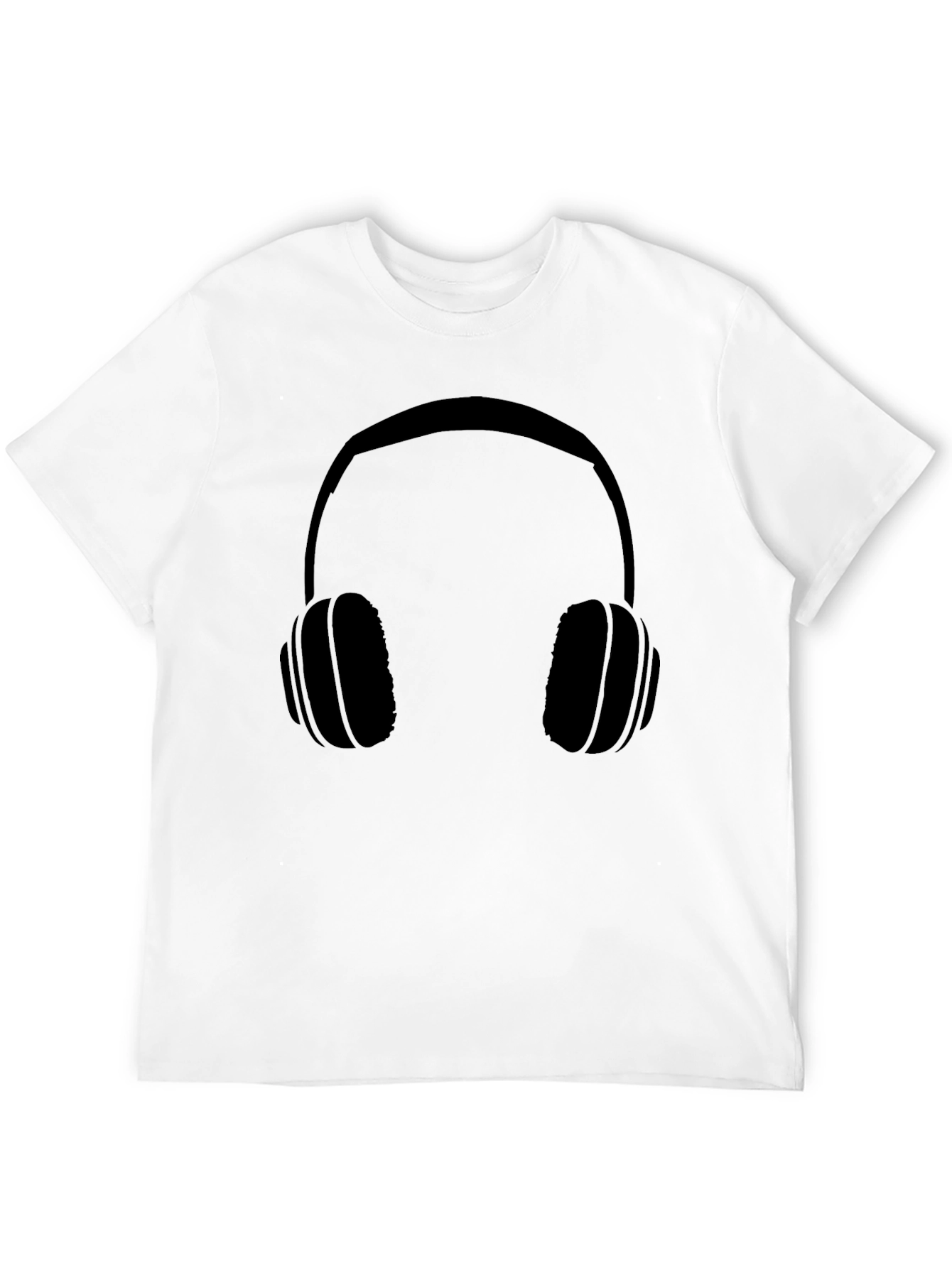 Headphone Graphic Tee - Cool Black Shirt