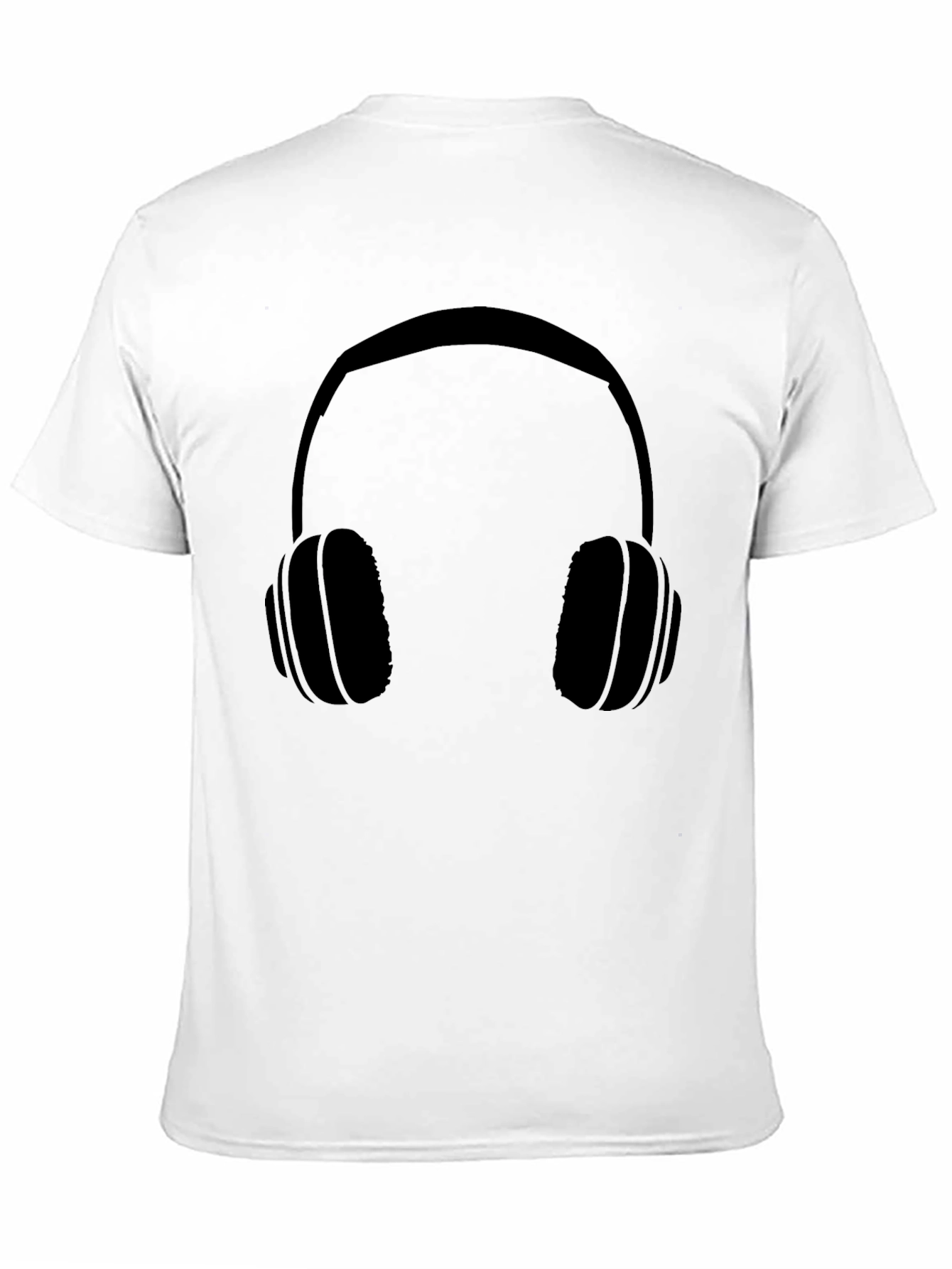 Headphone Graphic Tee - Cool Black Shirt