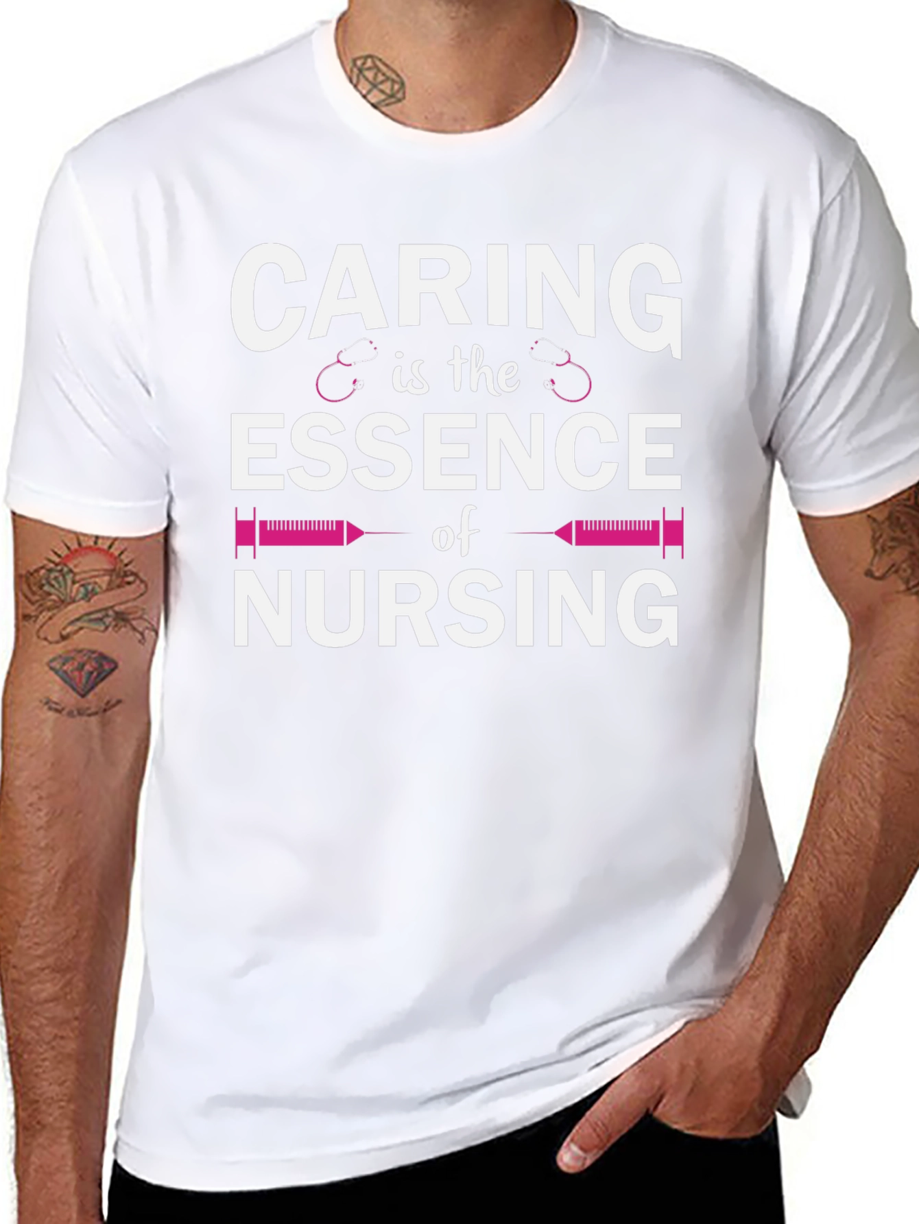 Caring is the Essence of Nursing T-Shirt