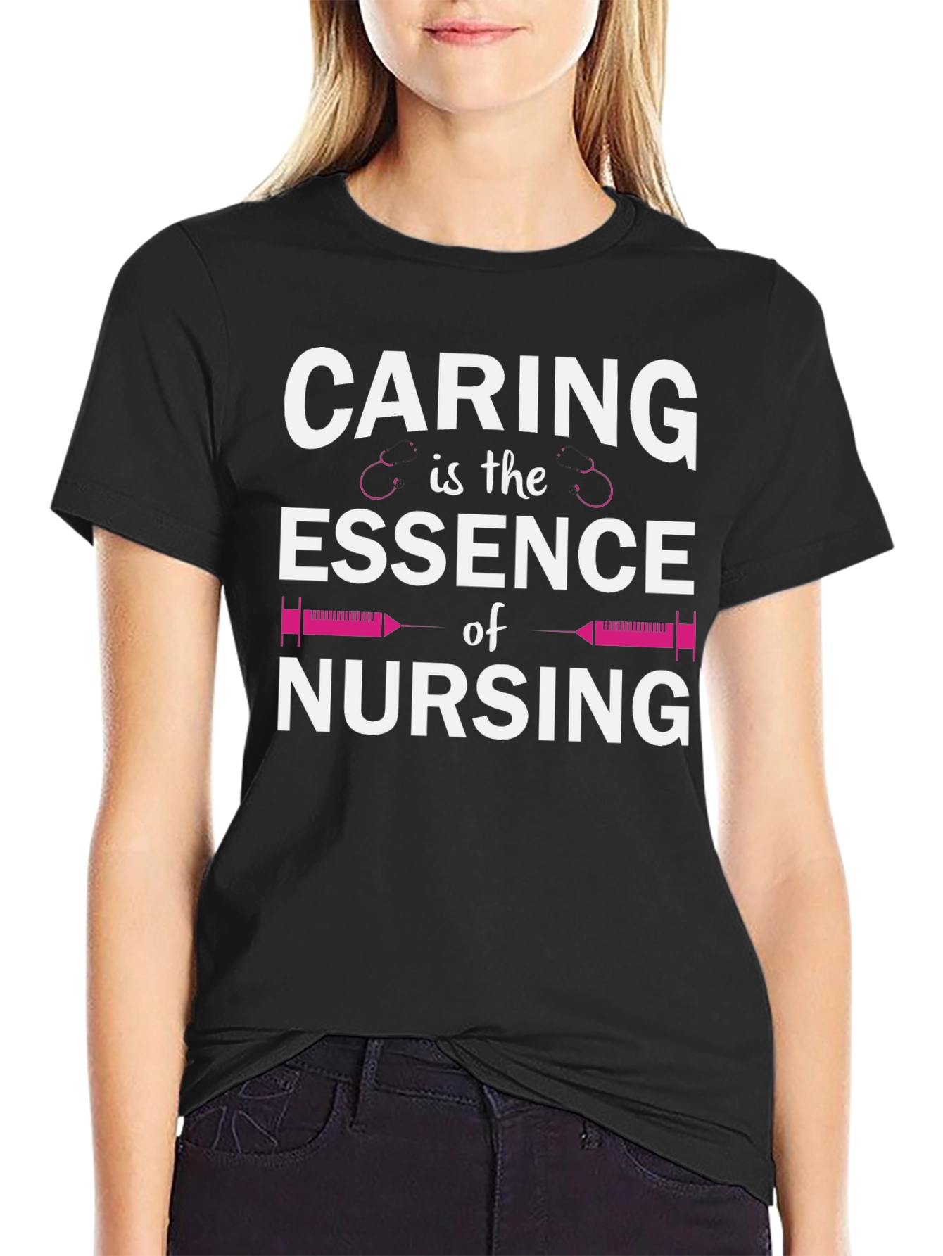 Caring is the Essence of Nursing T-Shirt