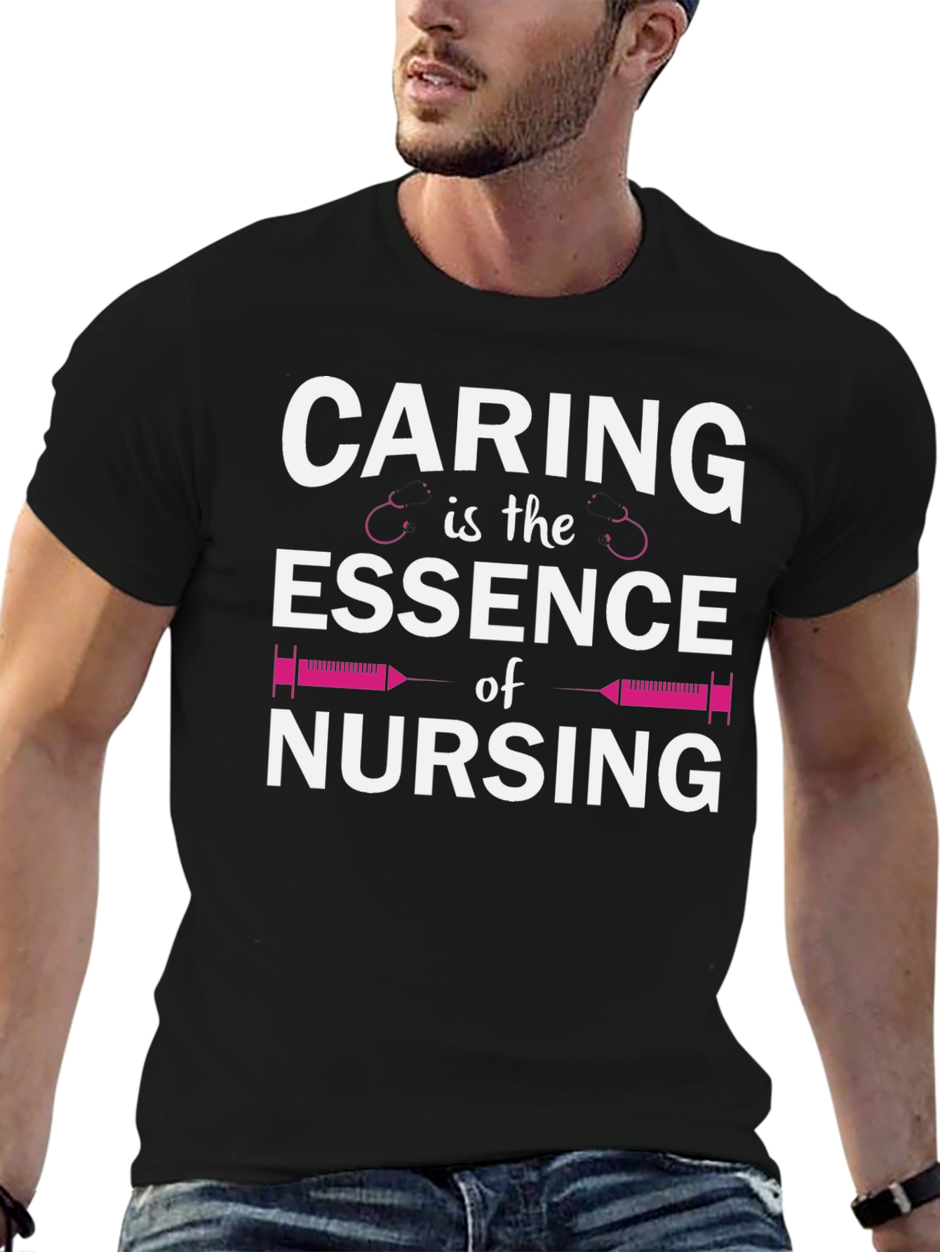 Caring is the Essence of Nursing T-Shirt